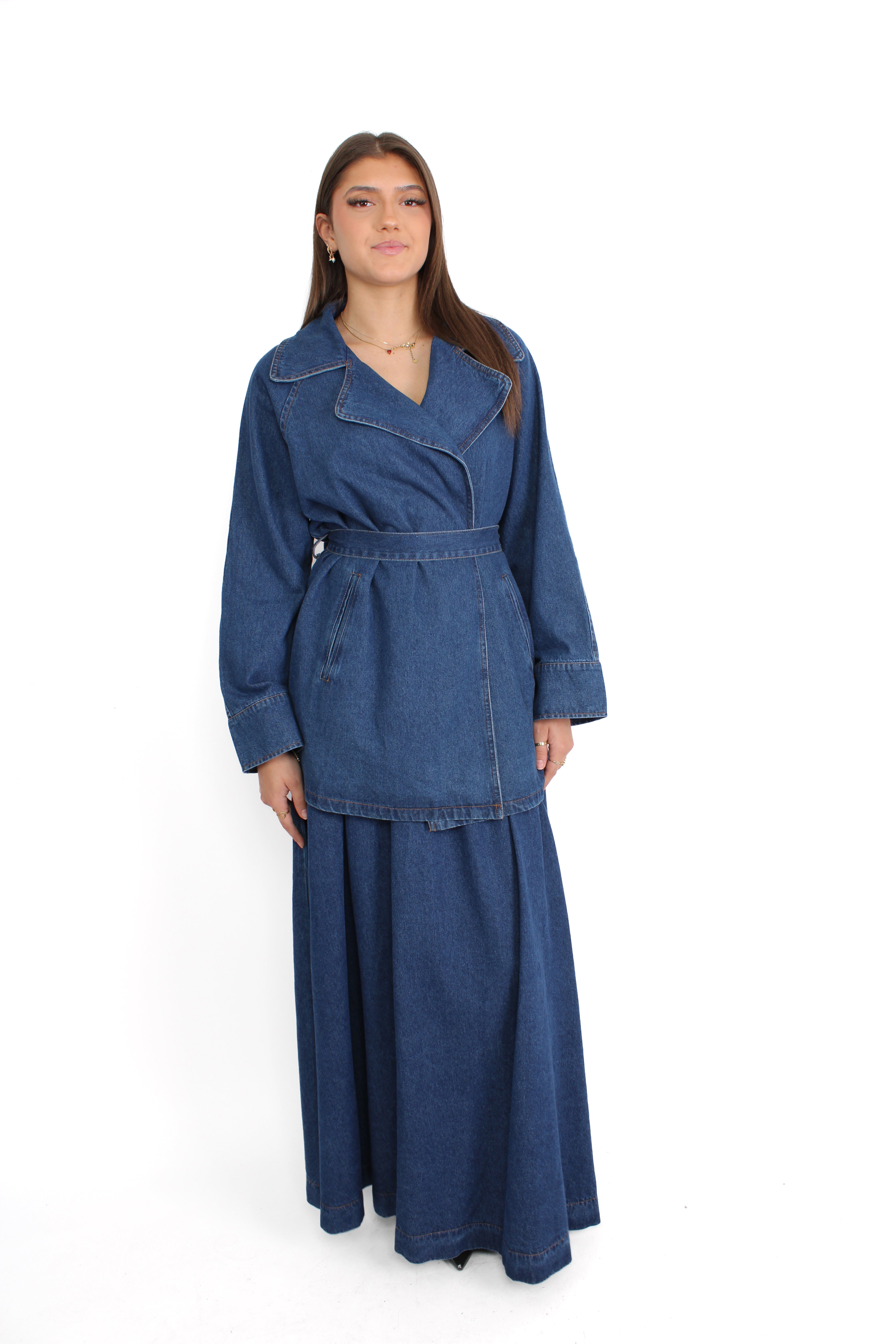 FILIZ DENIM SET - DENIM BLUE