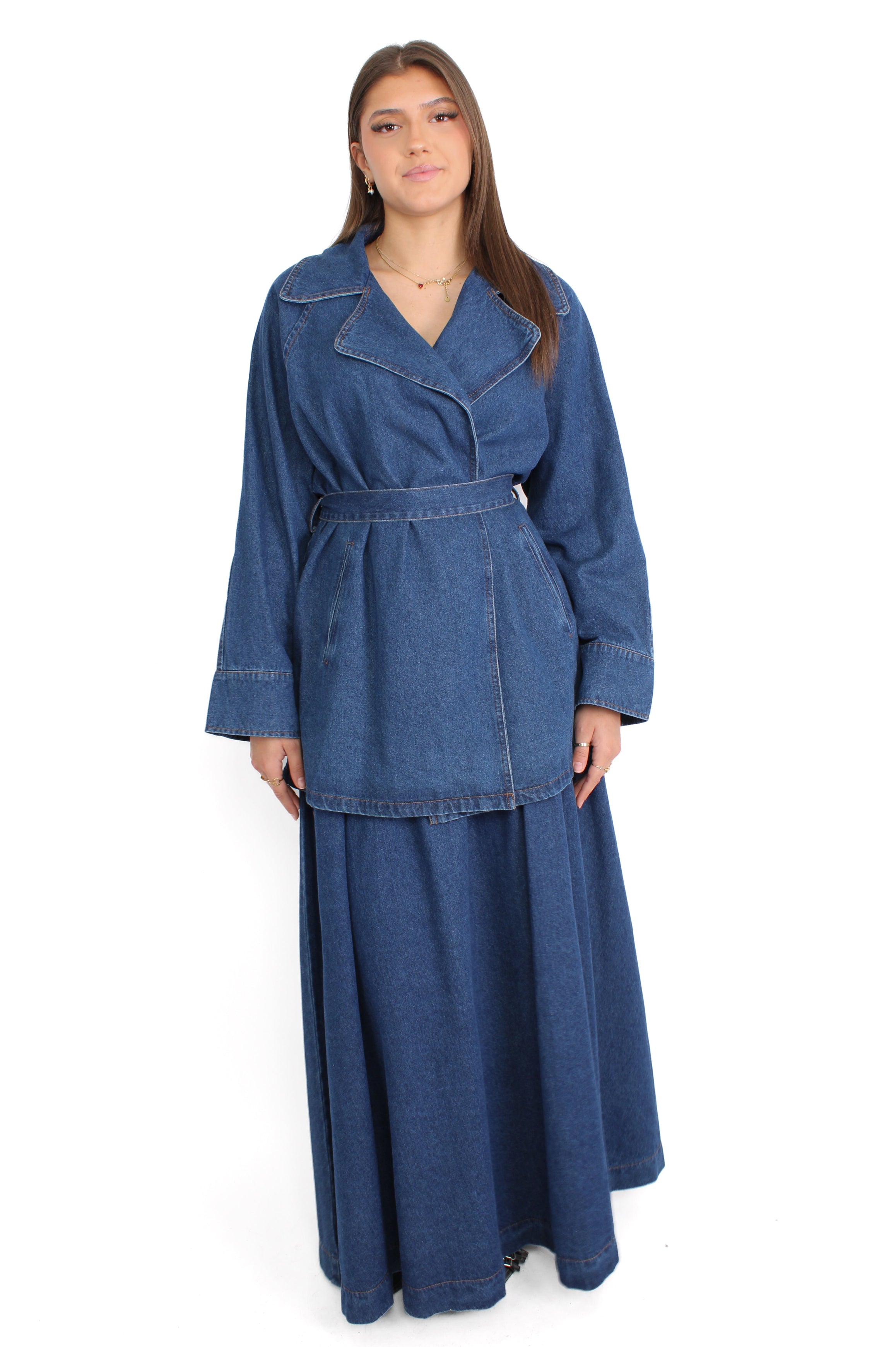 FILIZ DENIM SET - DENIM BLUE
