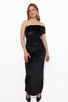 VELVET GLOW DRESS - BLACK