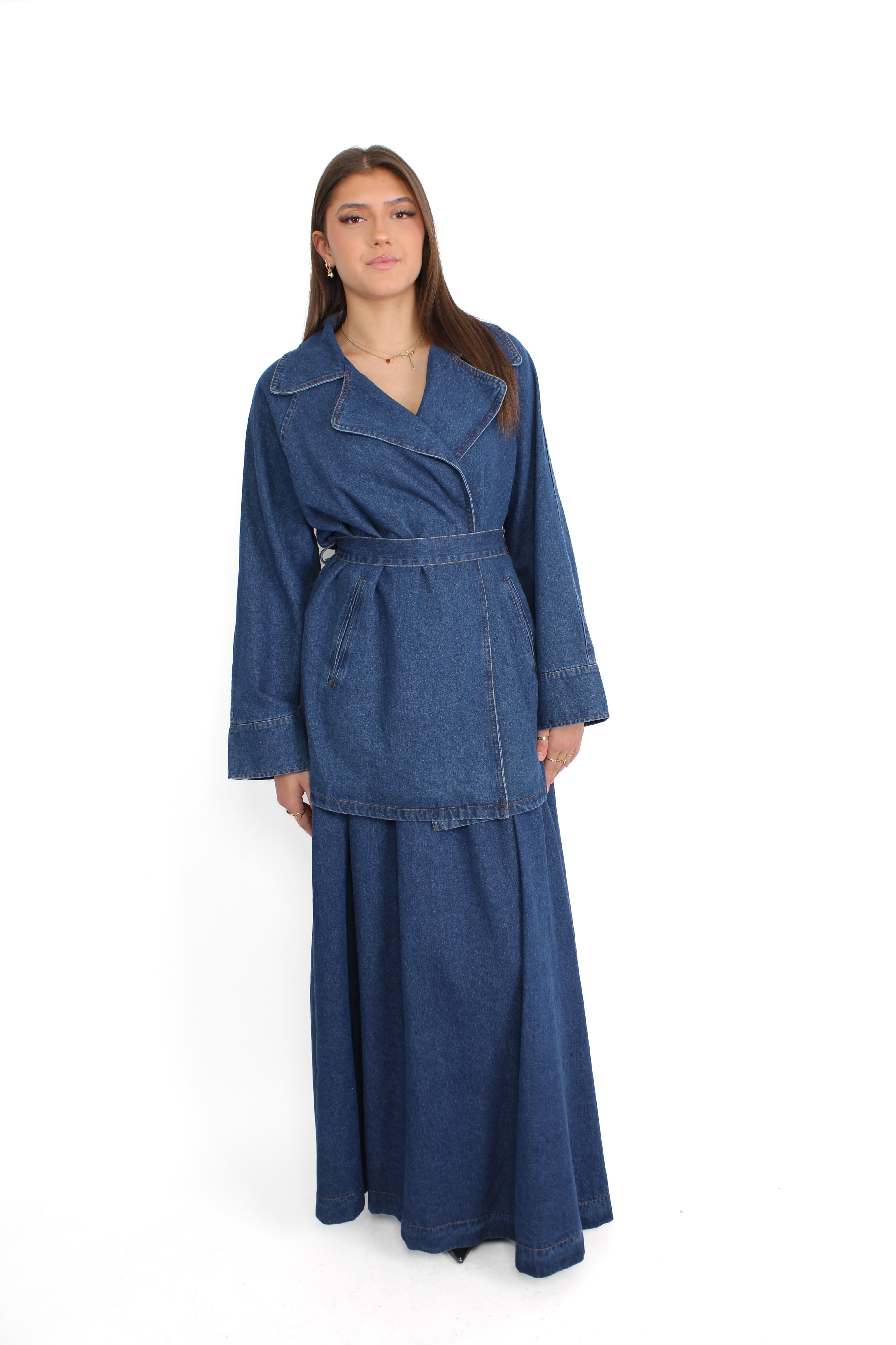 FILIZ DENIM SET - DENIM BLUE