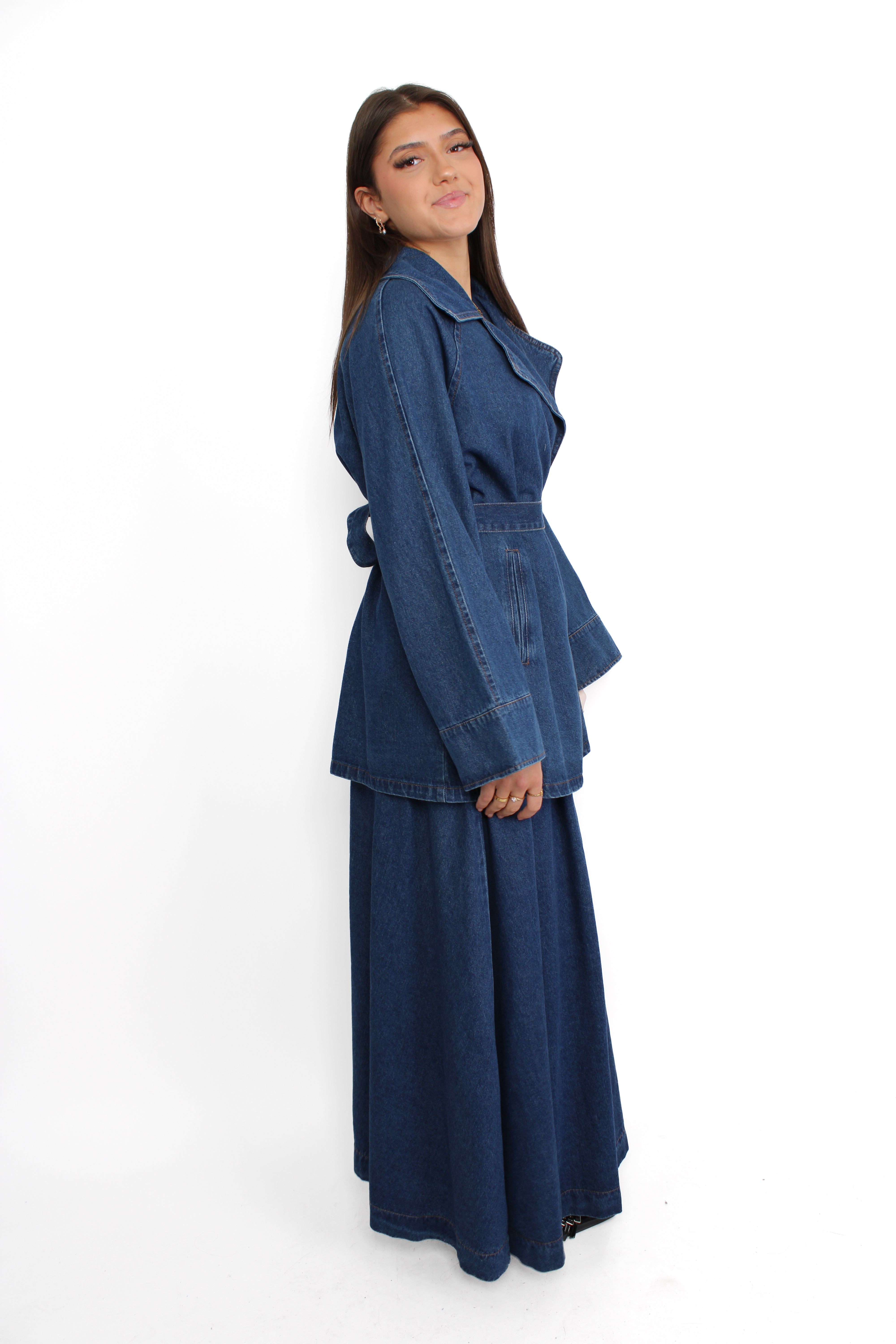 FILIZ DENIM SET - DENIM BLUE