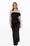 VELVET GLOW DRESS - BLACK