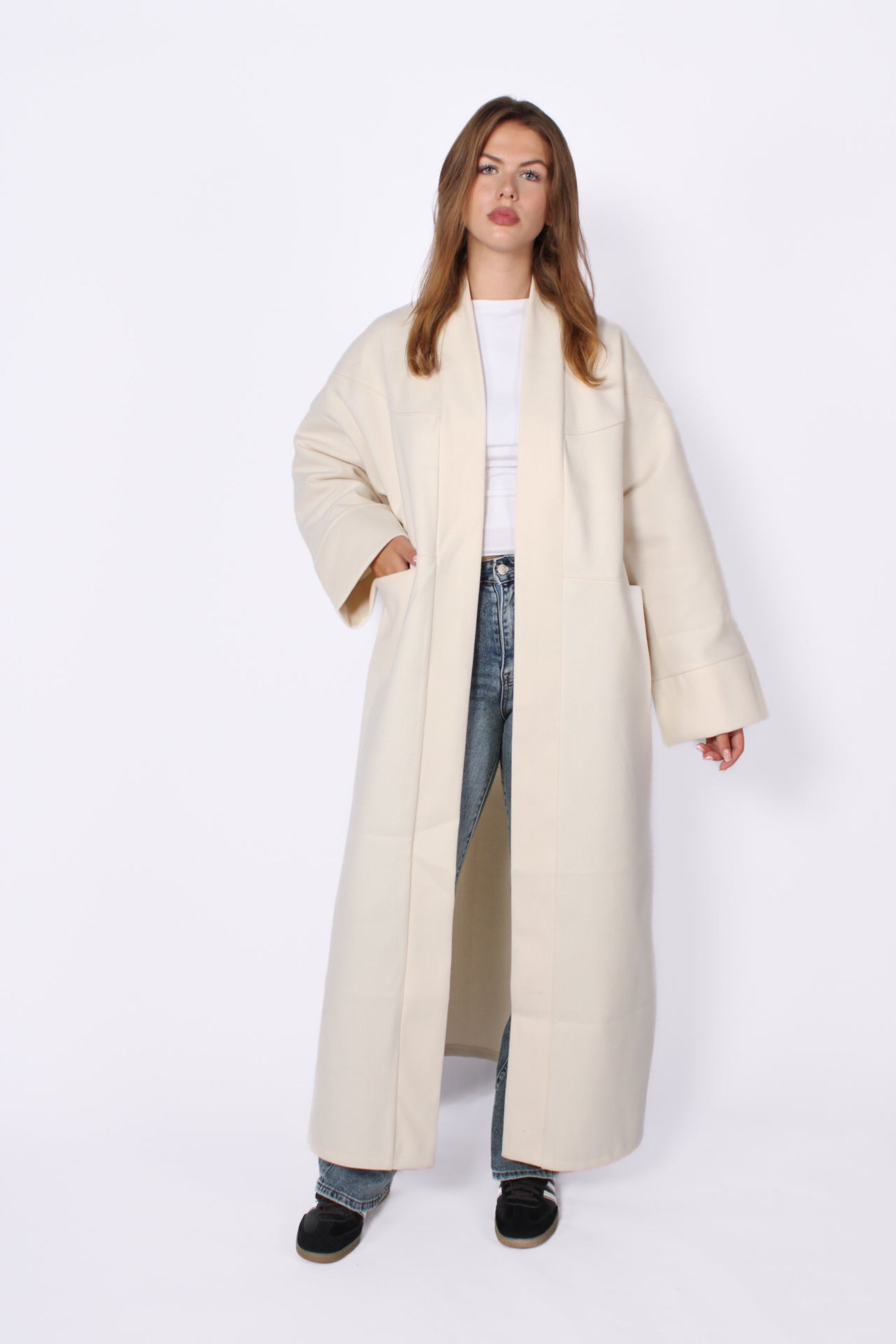 ''TALL'' NYLA KIMONO - BEIGE