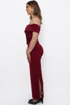 TAKE ME OUT DRESS - BORDEAUX