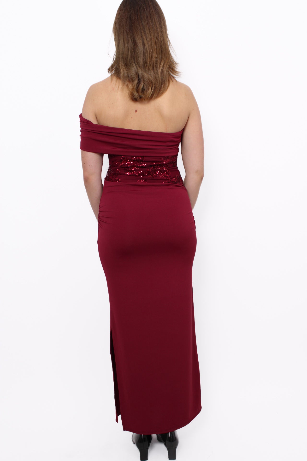 TAKE ME OUT DRESS - BORDEAUX