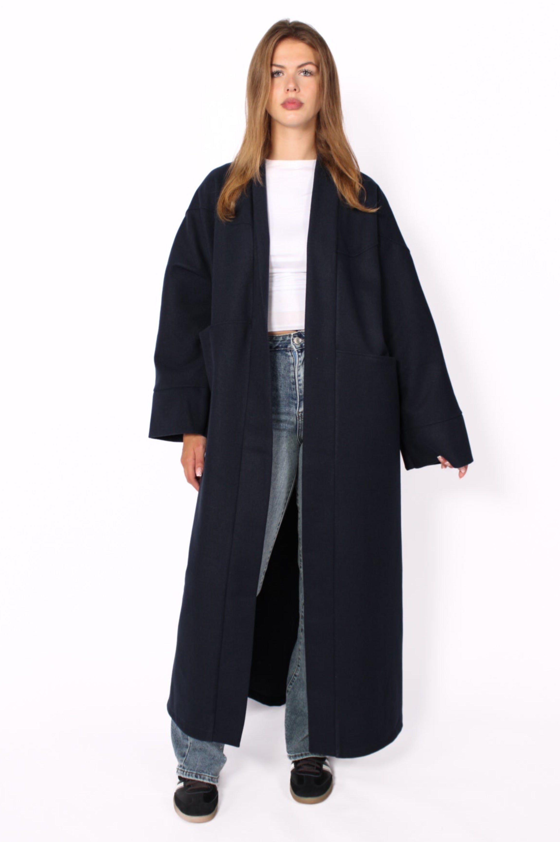 ''TALL'' NYLA KIMONO - NAVY