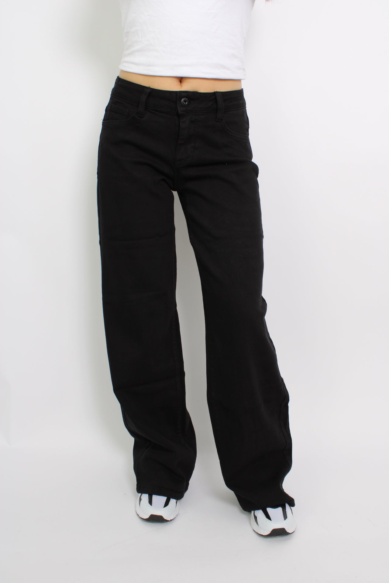 LOW WAIST DAD FIT JEANS 265-36 - BLACK