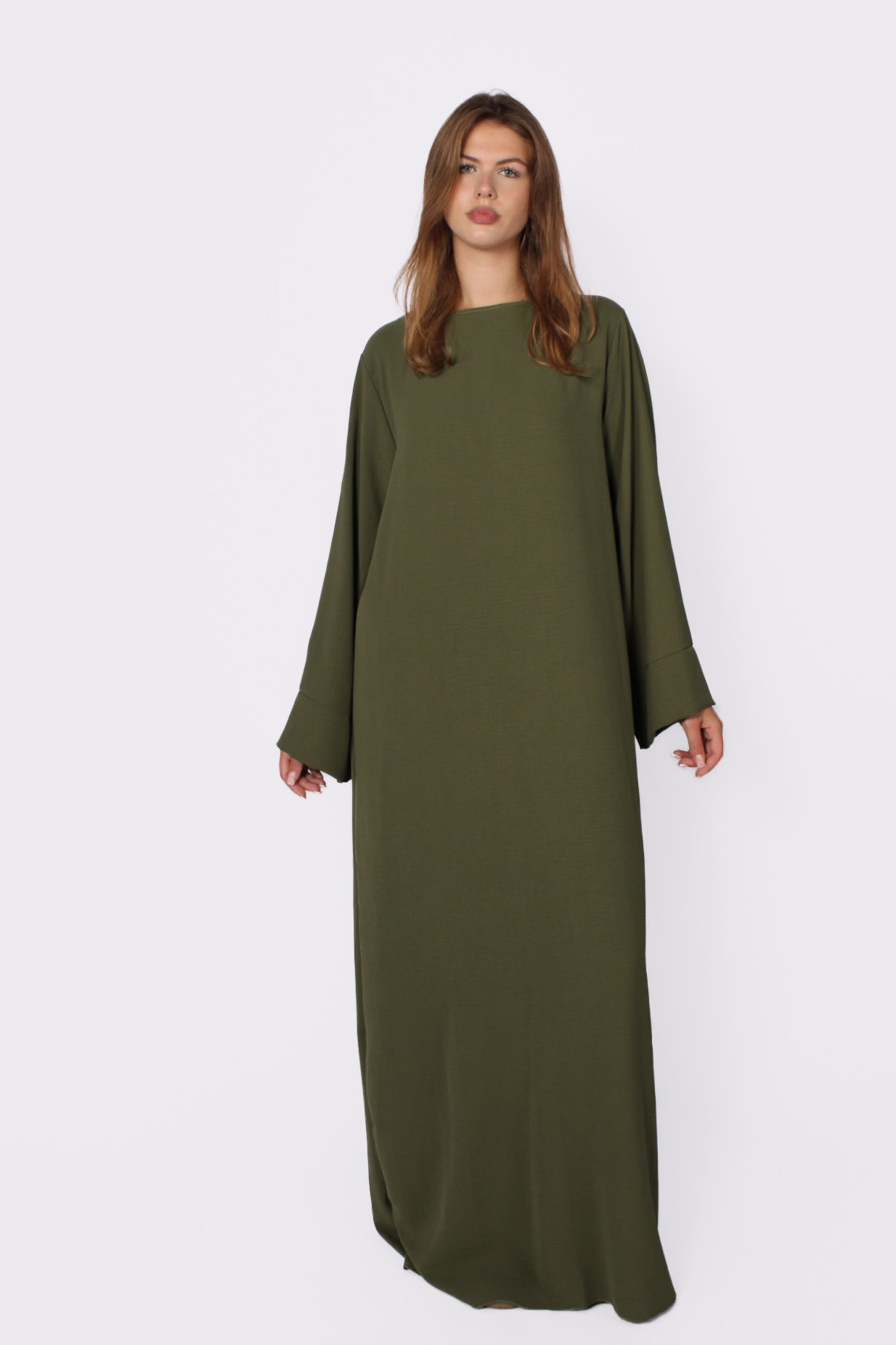 ''TALL'' MERVE DRESS - ARMY GREEN