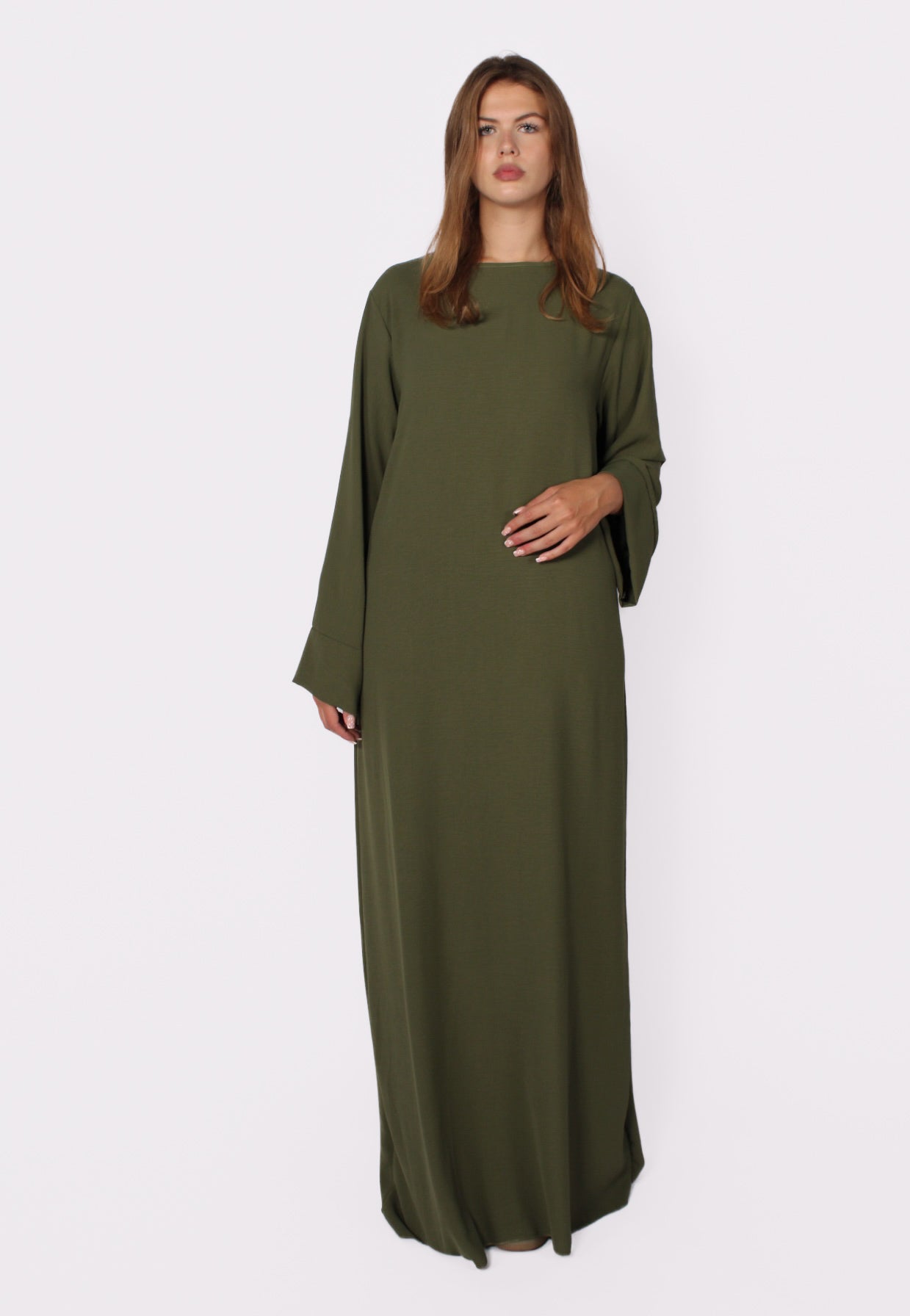 ''TALL'' MERVE DRESS - ARMY GREEN