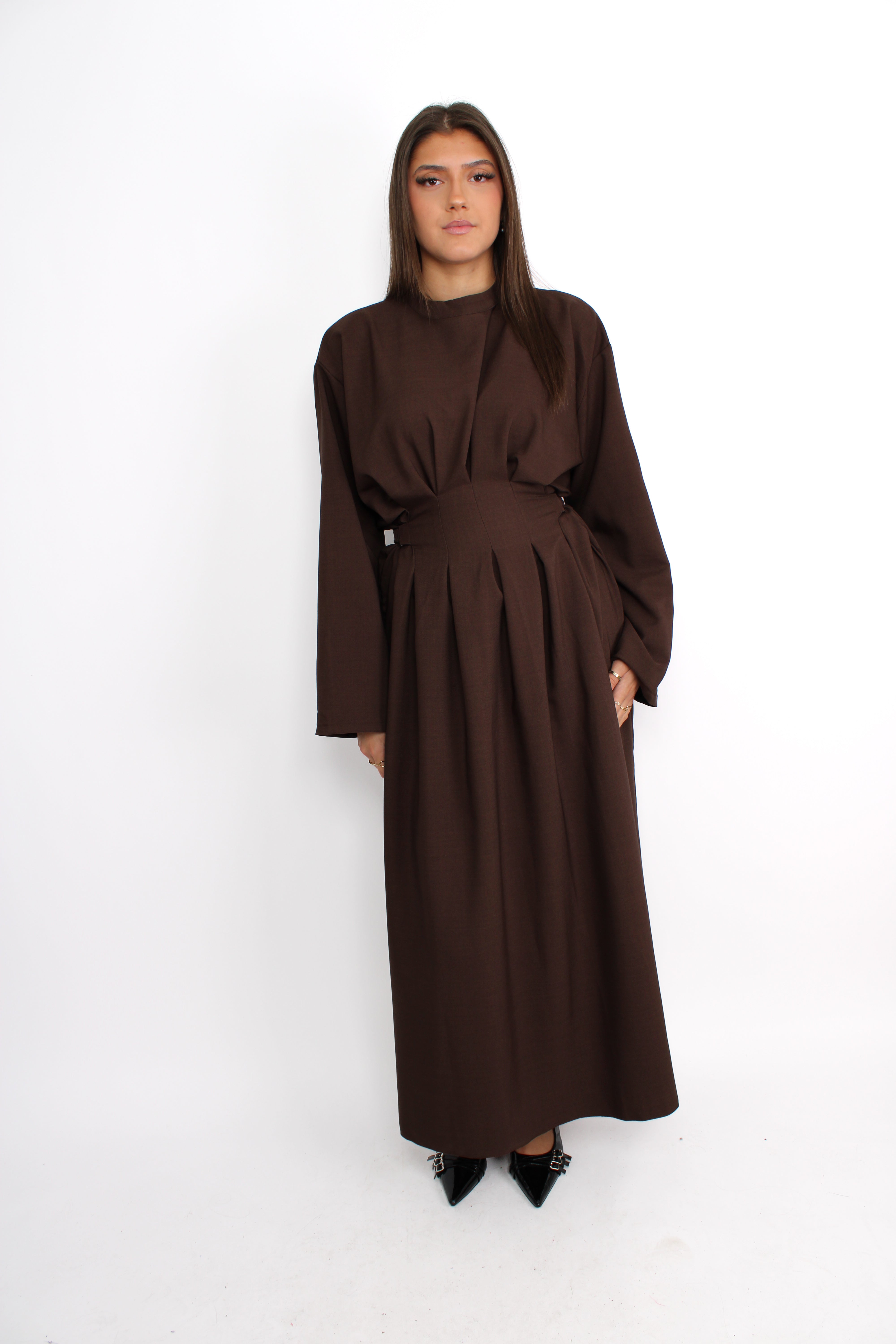 MELIS DRESS - BROWN