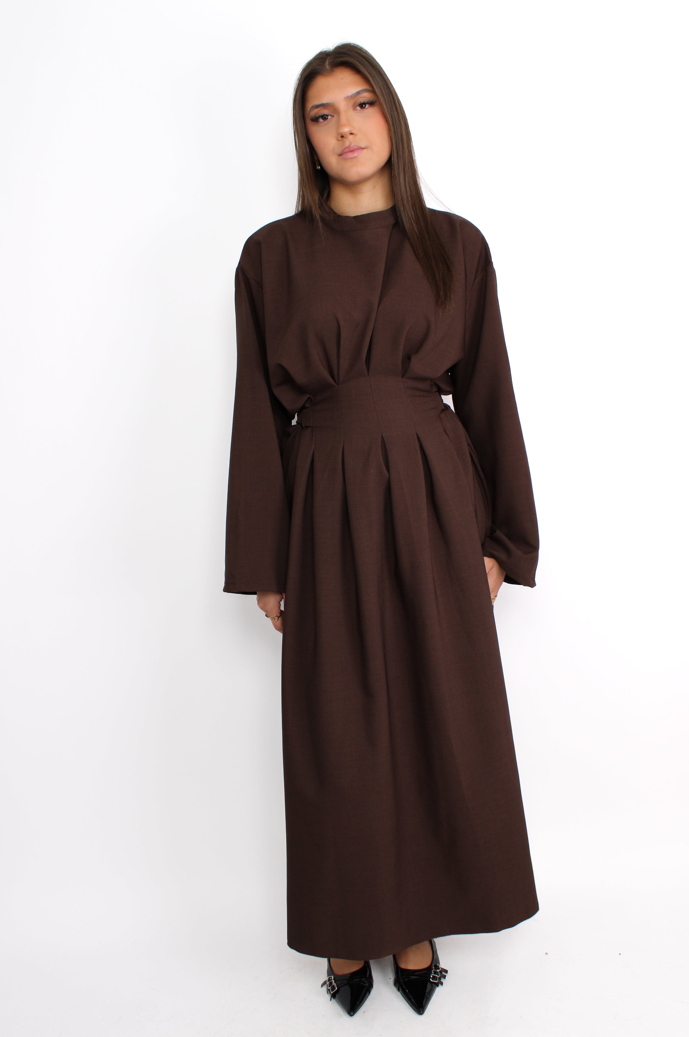 MELIS DRESS - BROWN