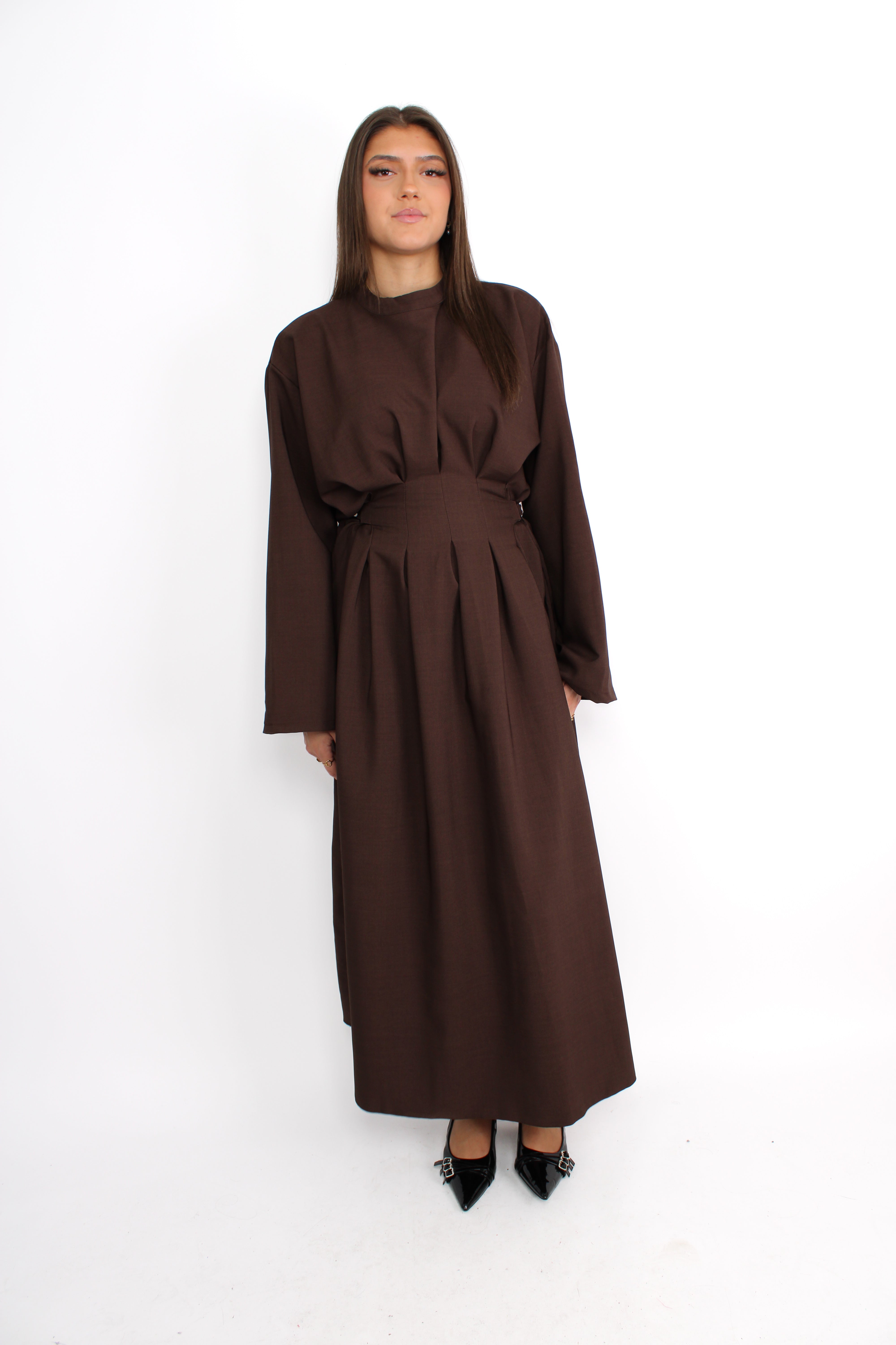 MELIS DRESS - BROWN