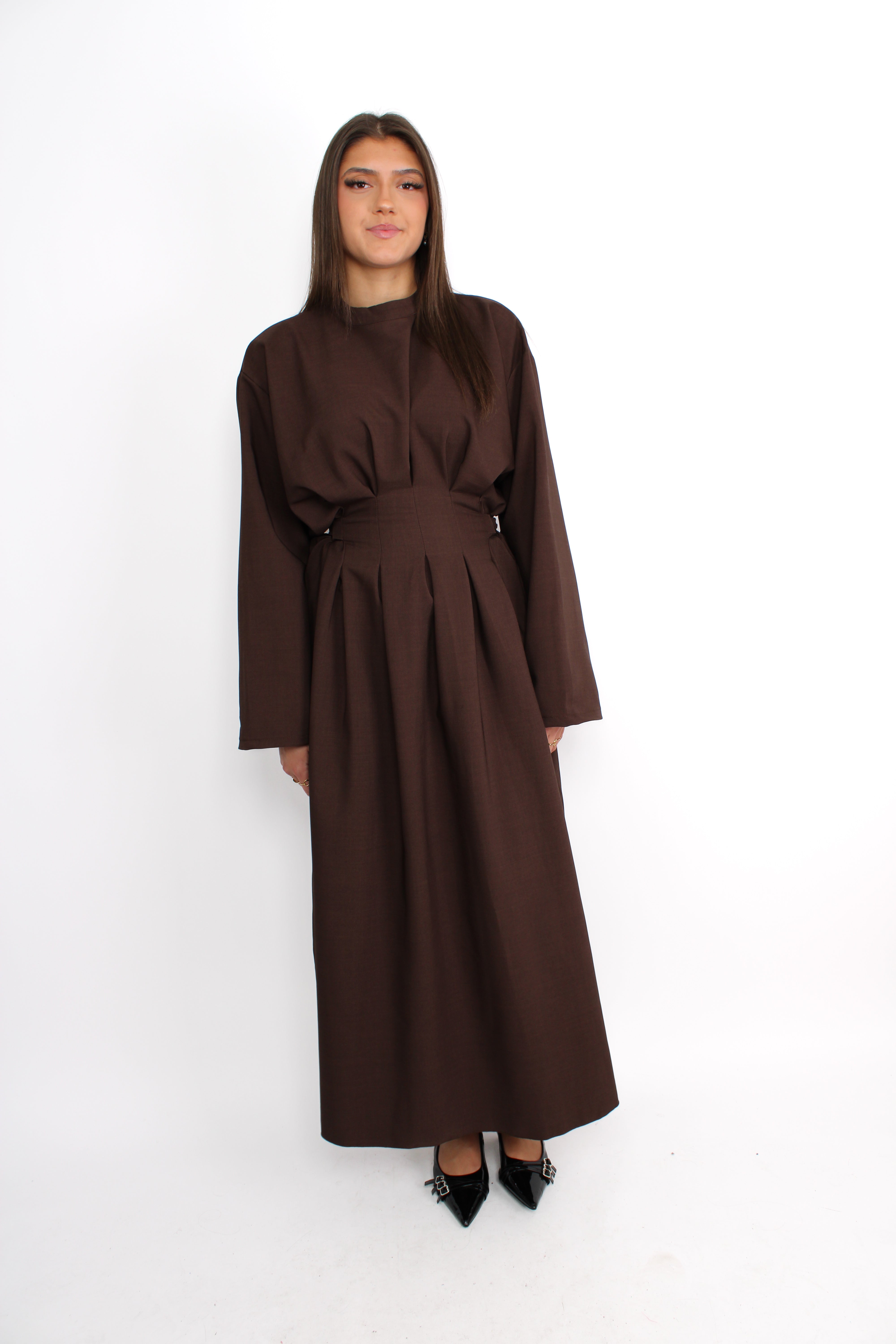 MELIS DRESS - BROWN