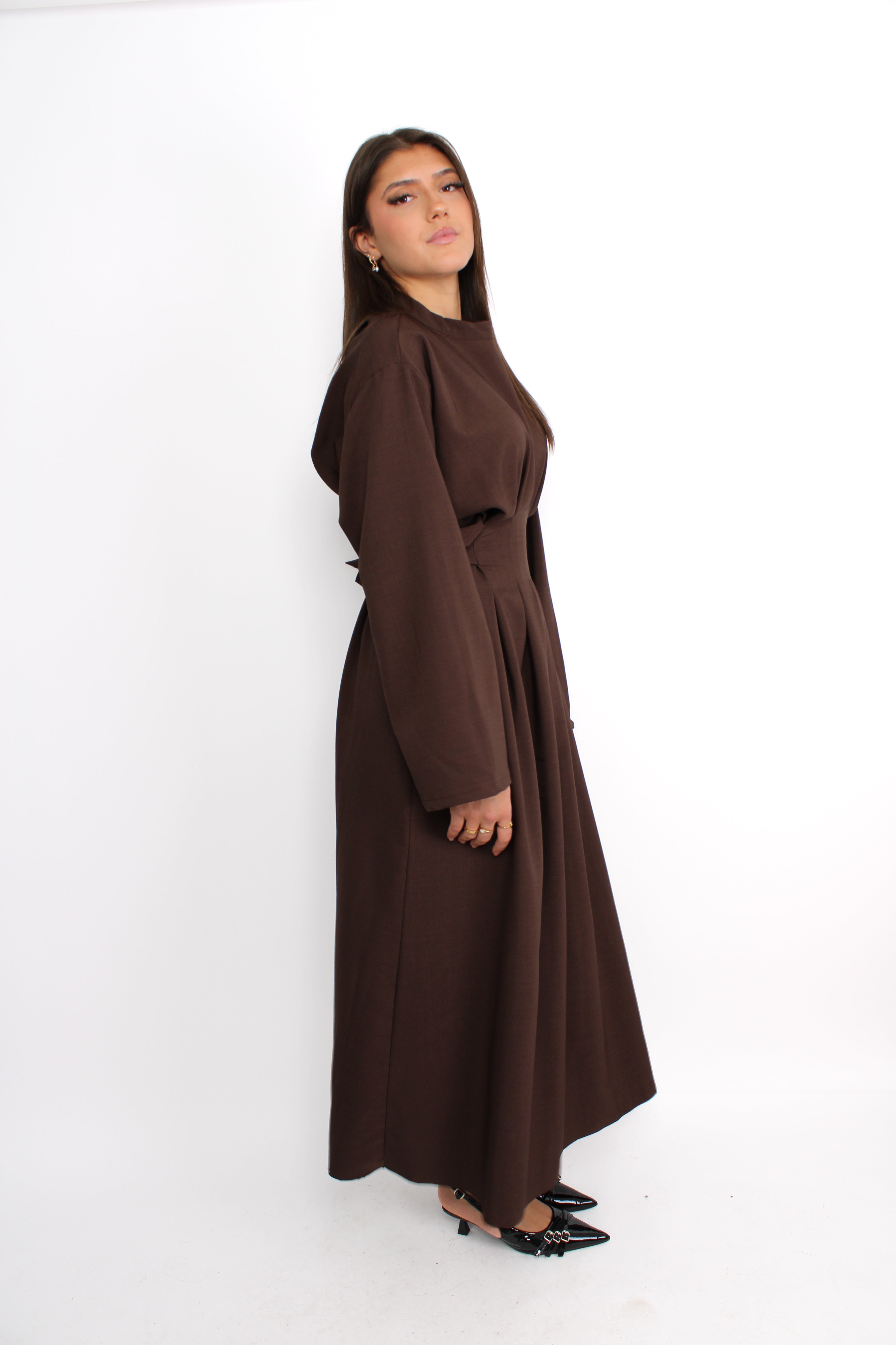 MELIS DRESS - BROWN