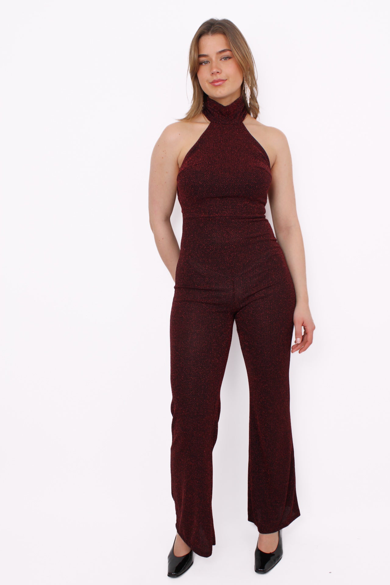 SPARKLING LUX JUMPSUIT - RED