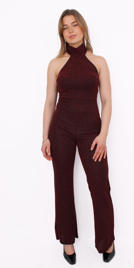 SPARKLING LUX JUMPSUIT - RED