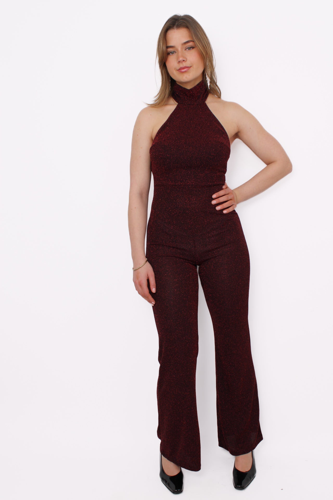 SPARKLING LUX JUMPSUIT - RED