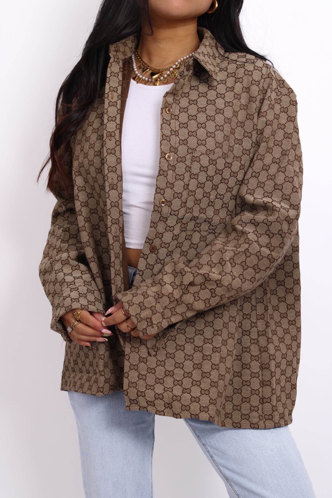 CLOVER BLOUSE - BROWN