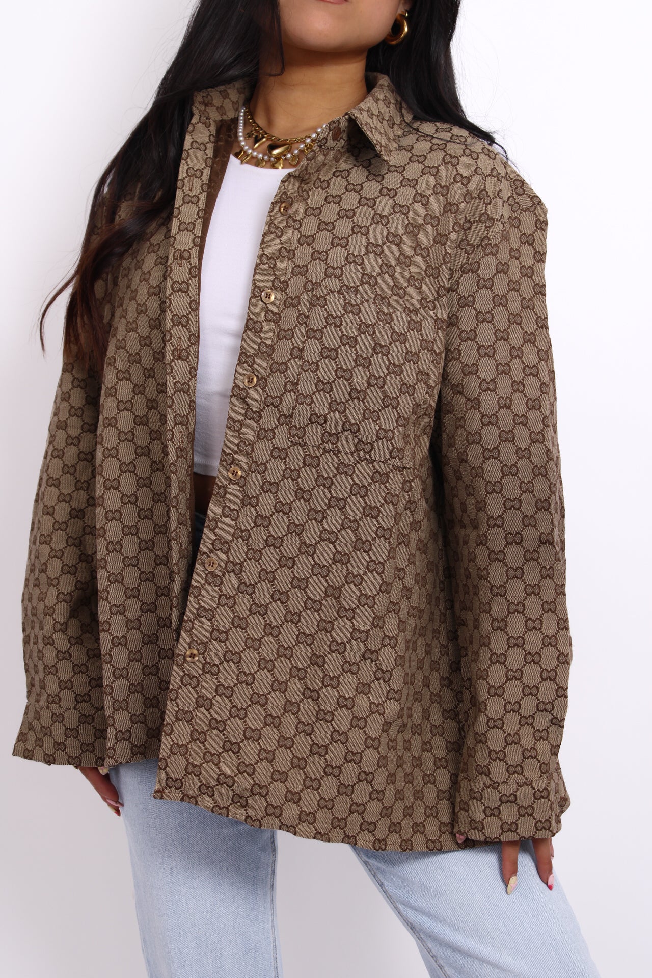 CLOVER BLOUSE - BROWN