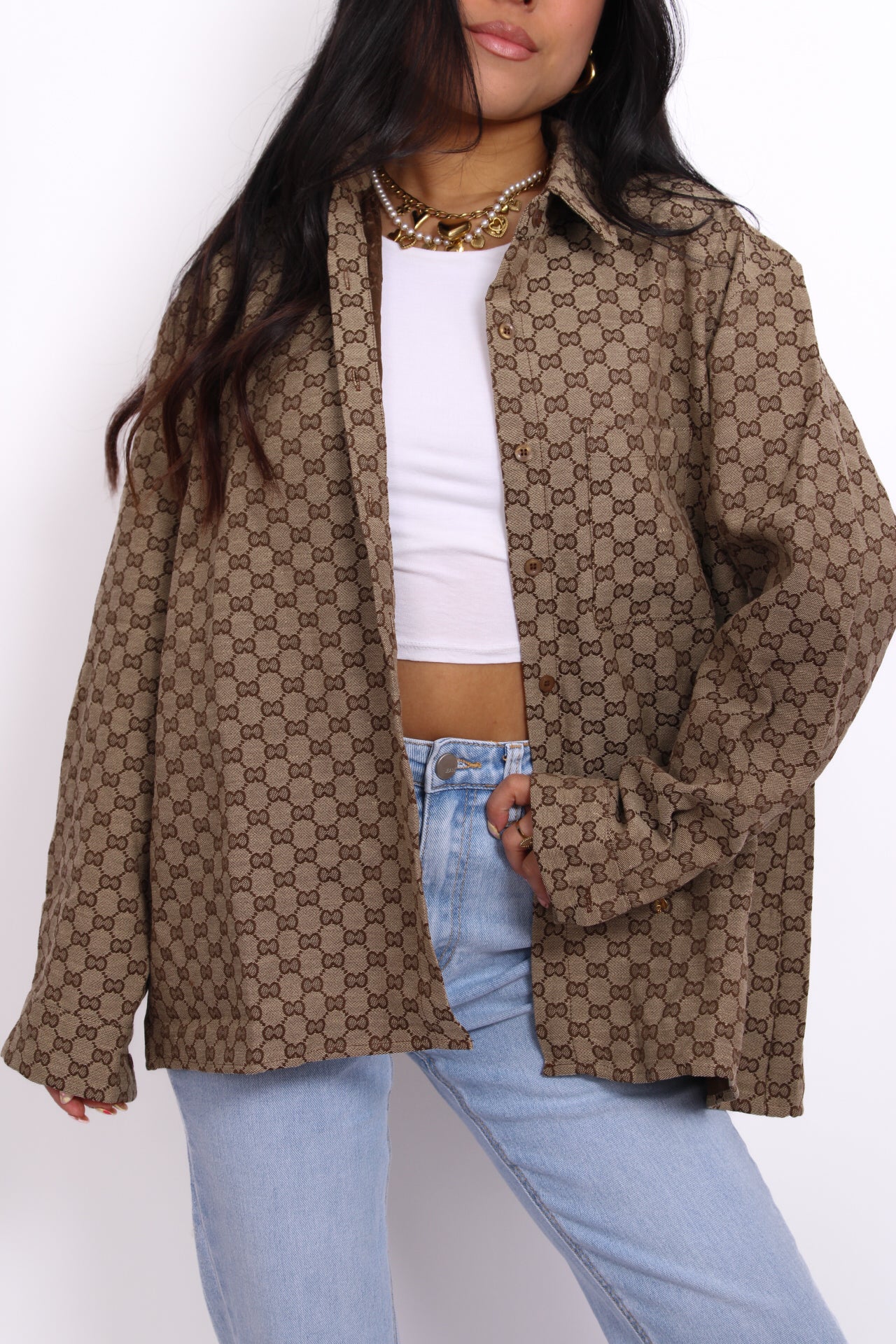 CLOVER BLOUSE - BROWN