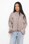 FLOWY RUFFLE BLOUSE