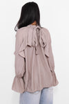 FLOWY RUFFLE BLOUSE