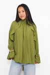 FLOWY RUFFLE BLOUSE