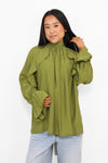 FLOWY RUFFLE BLOUSE