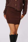 LOU SKIRT - BROWN