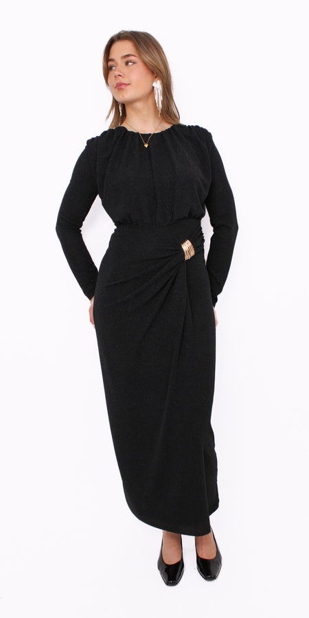 CHIQUE CHARM DRESS - BLACK