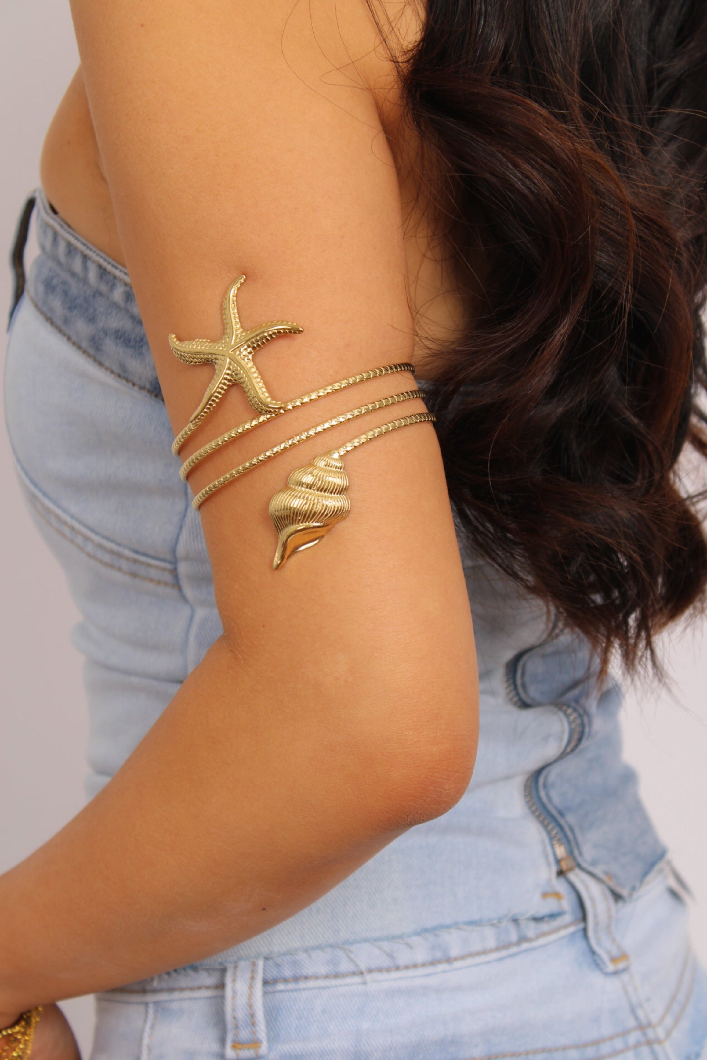 BEACH ARM CUFF - GOLD