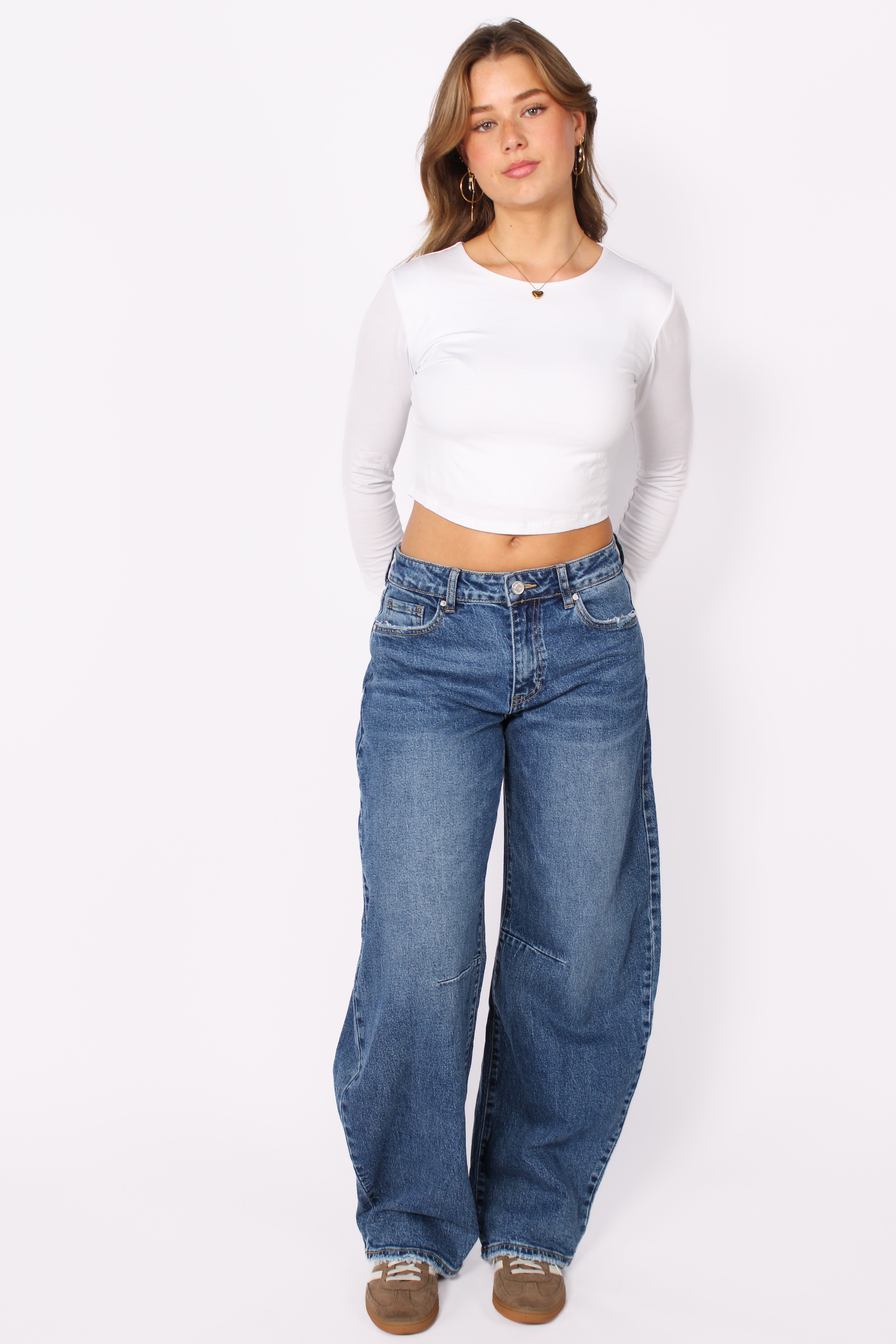 BALLOON JEANS 3717-3 - MID DENIM