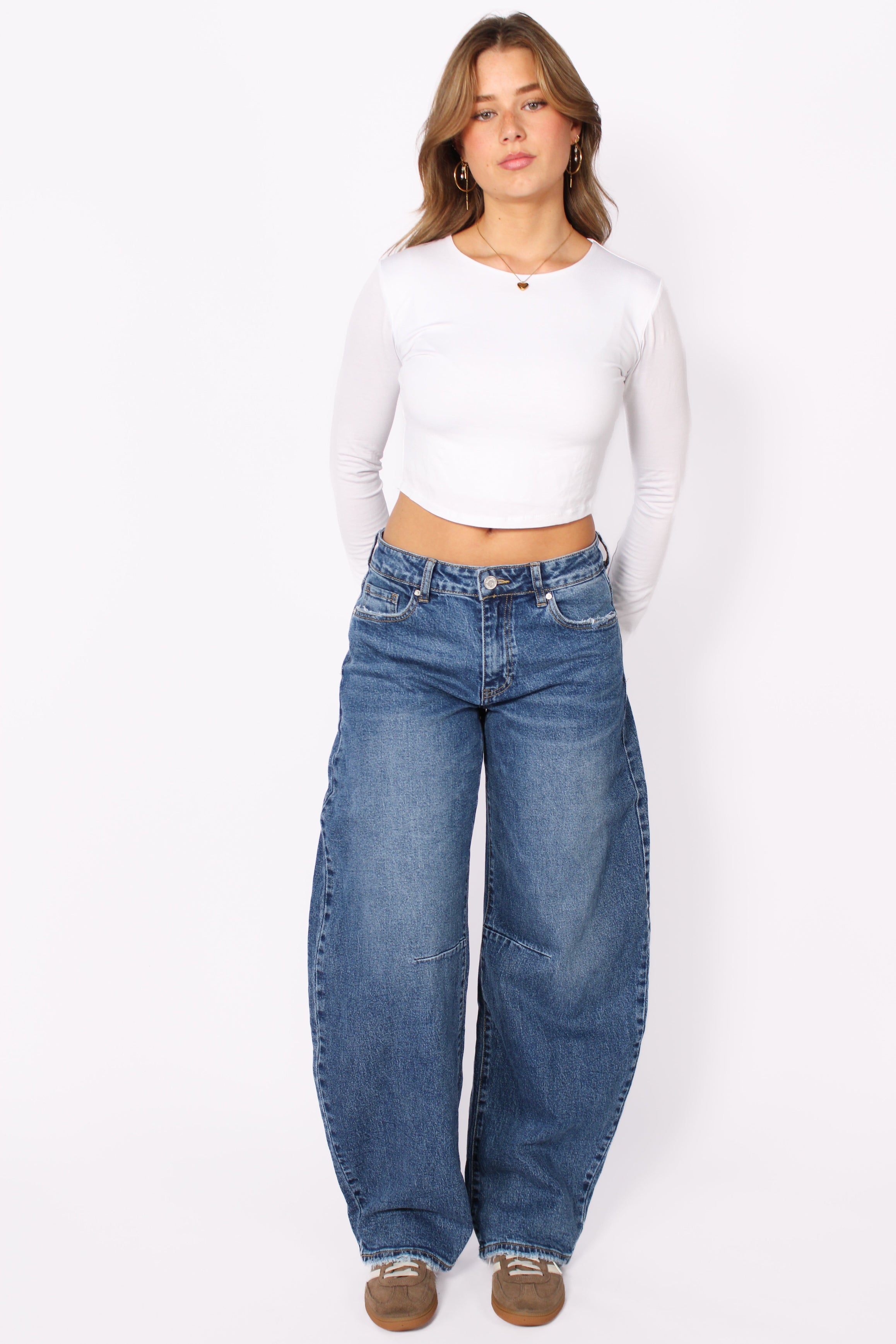 BALLOON JEANS 3717-3 - MID DENIM