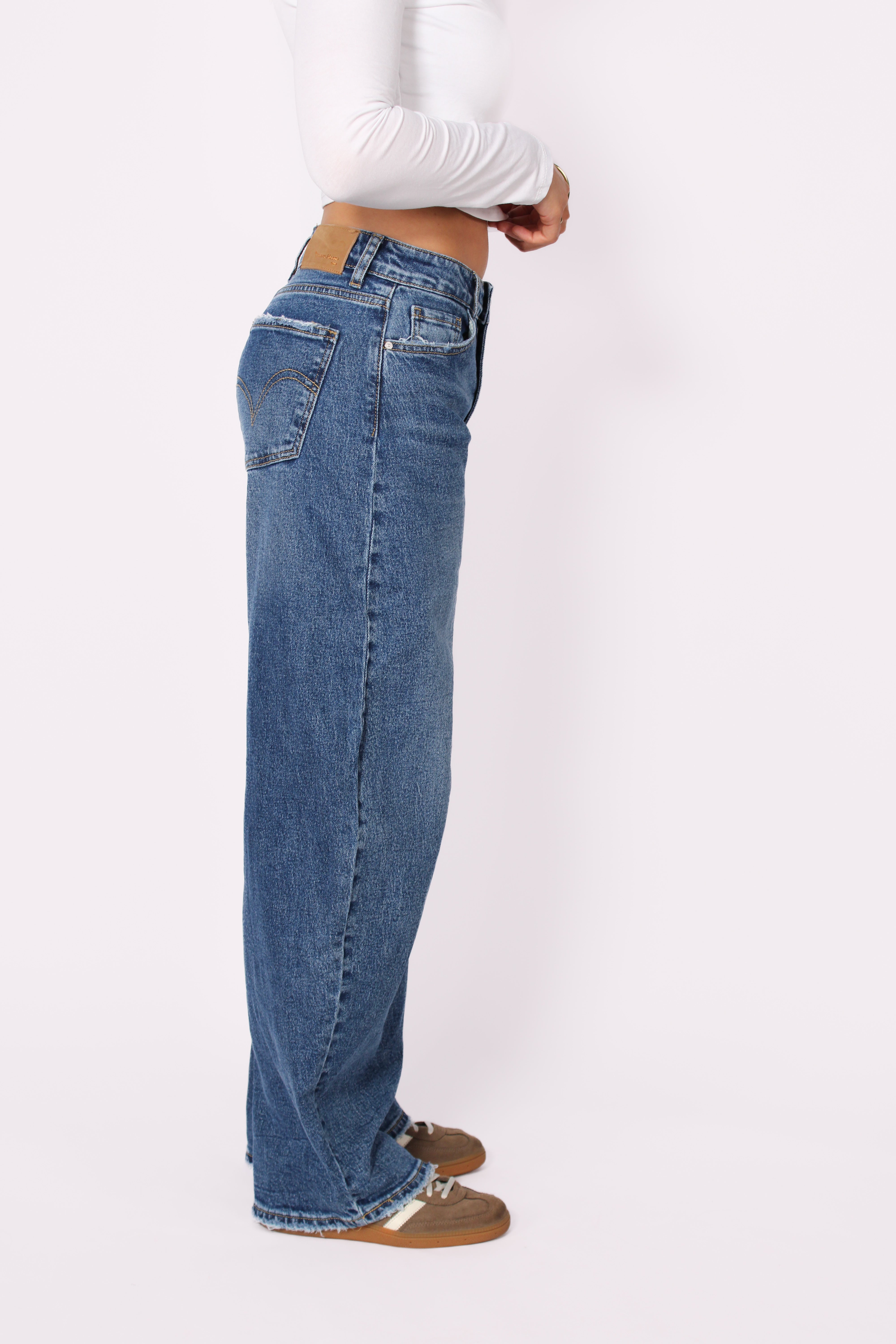 BALLOON JEANS 3717-3 - MID DENIM