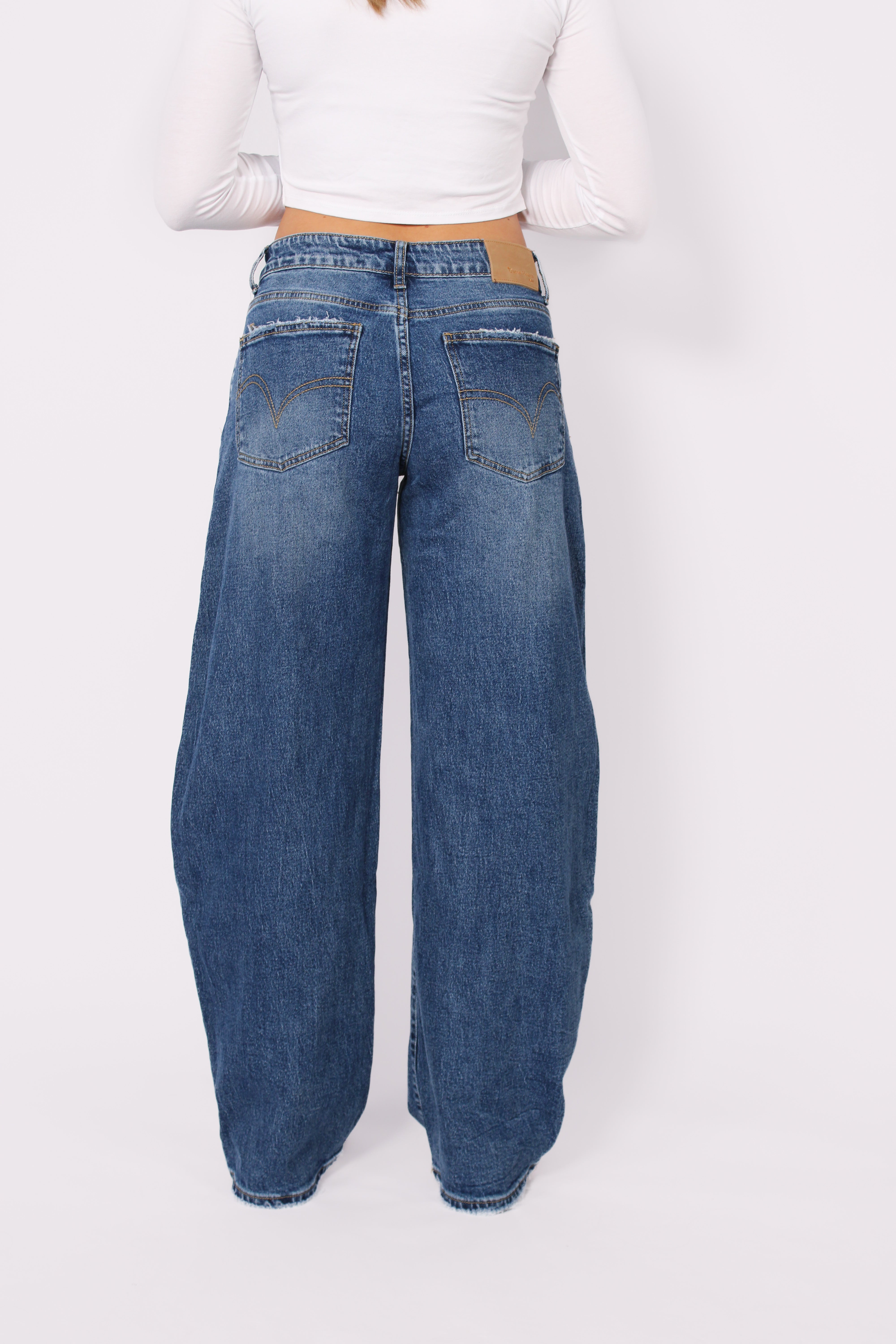 BALLOON JEANS 3717-3 - MID DENIM