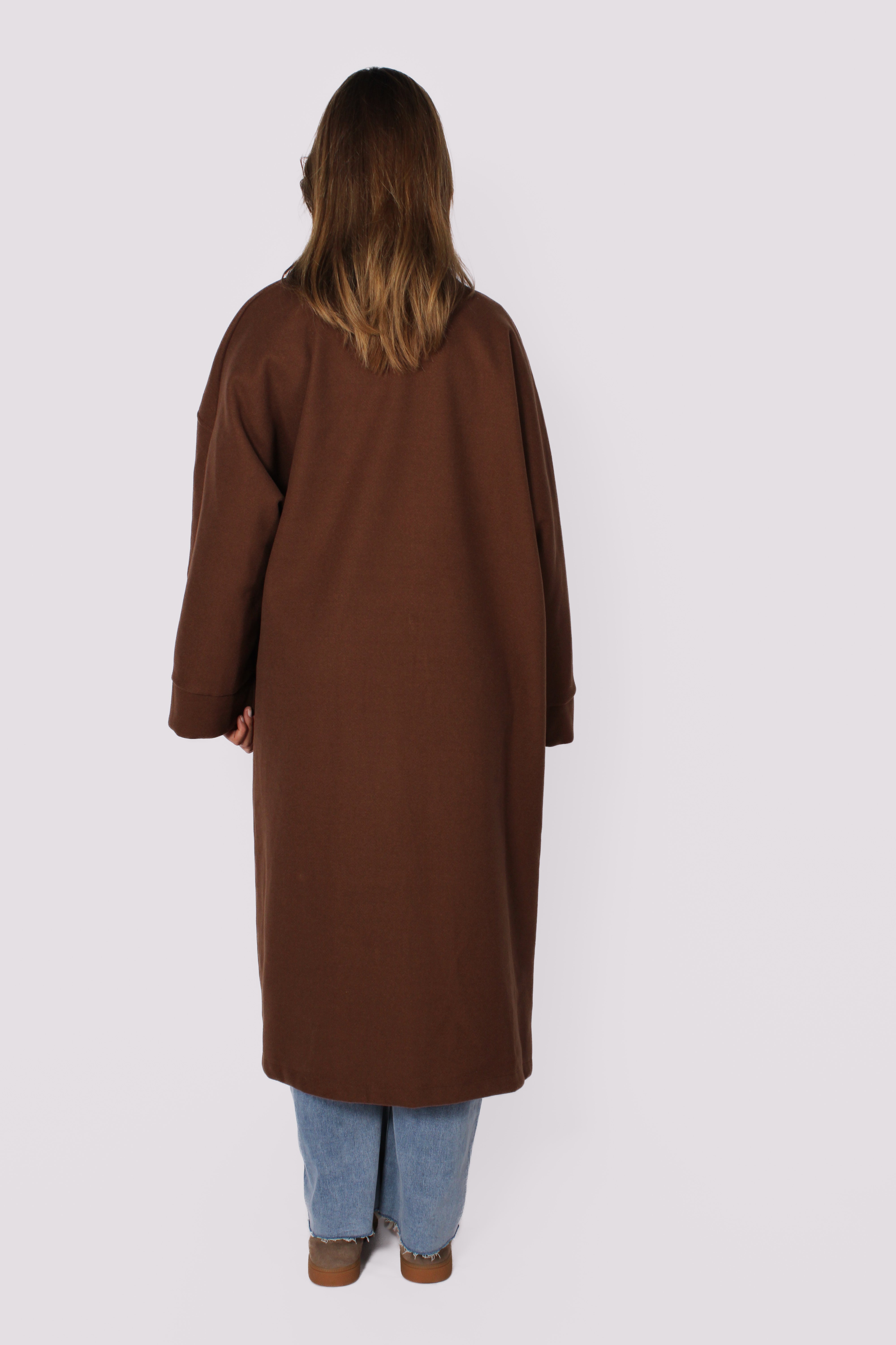 NYLA KIMONO - BROWN