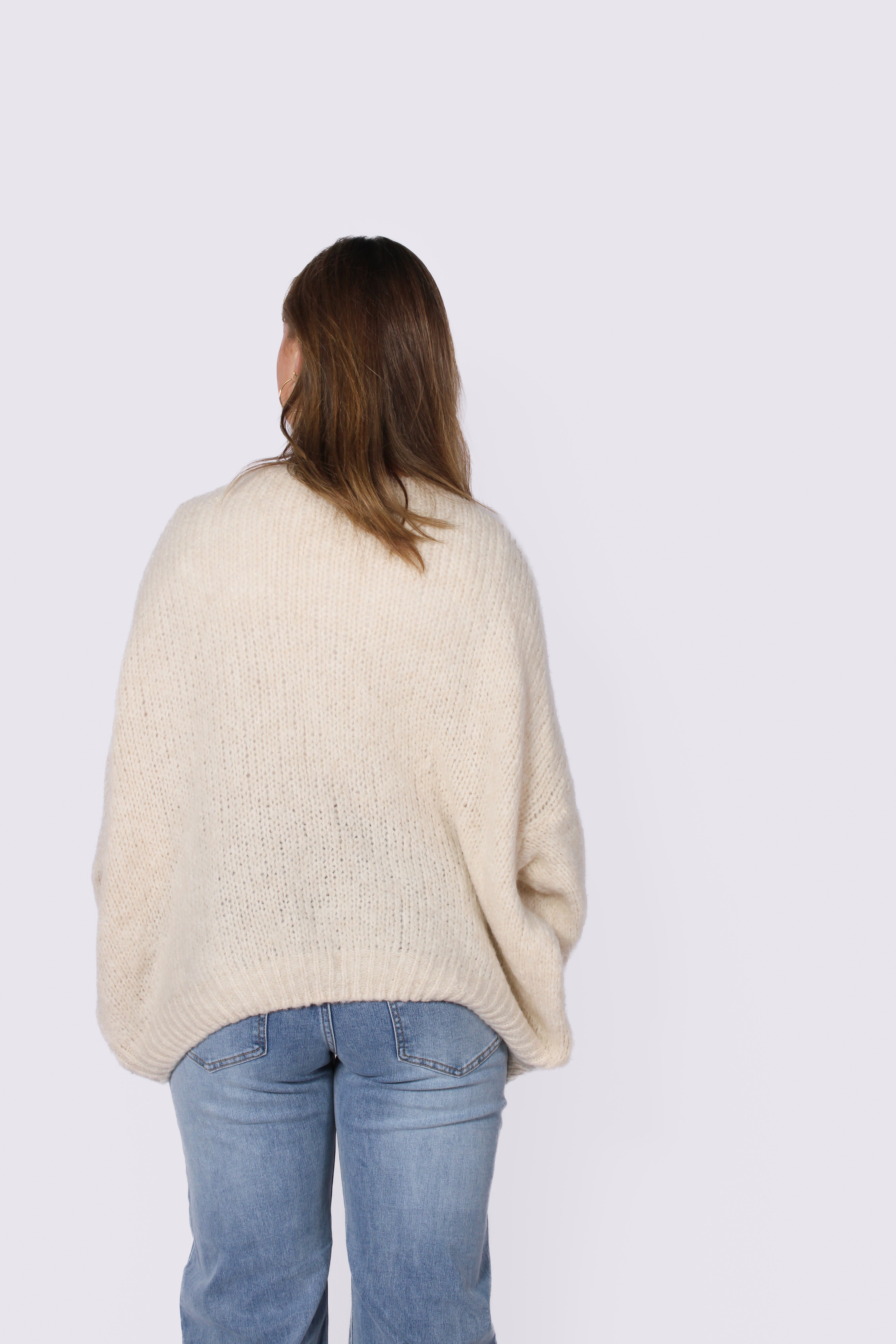KEEP ME WARM CARDIGAN - ECRU
