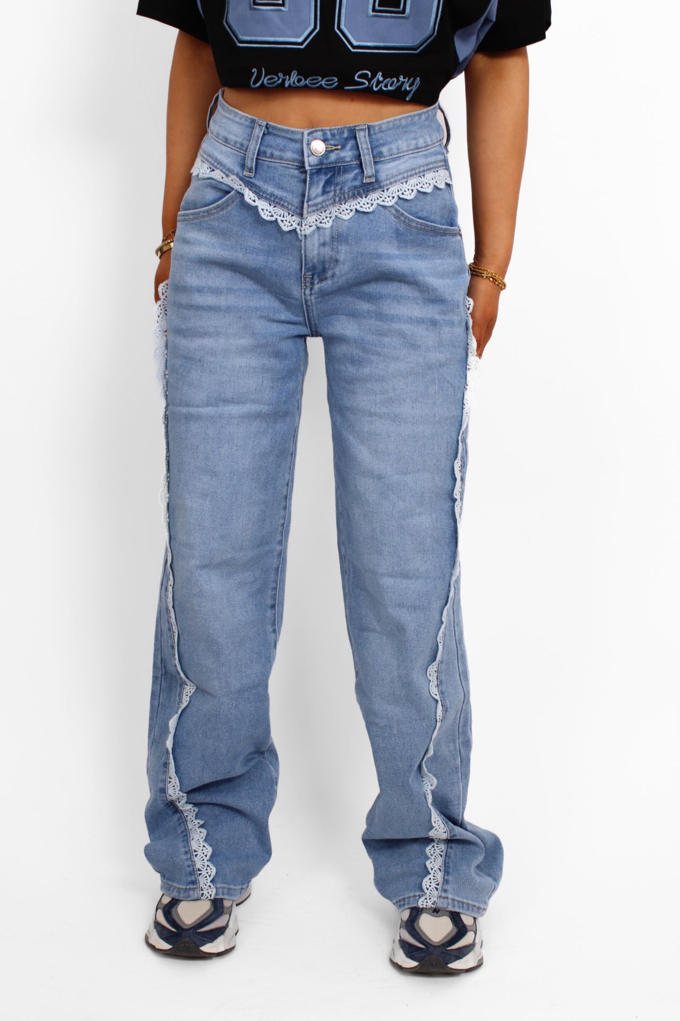 LACE JEANS 592 - DENIM