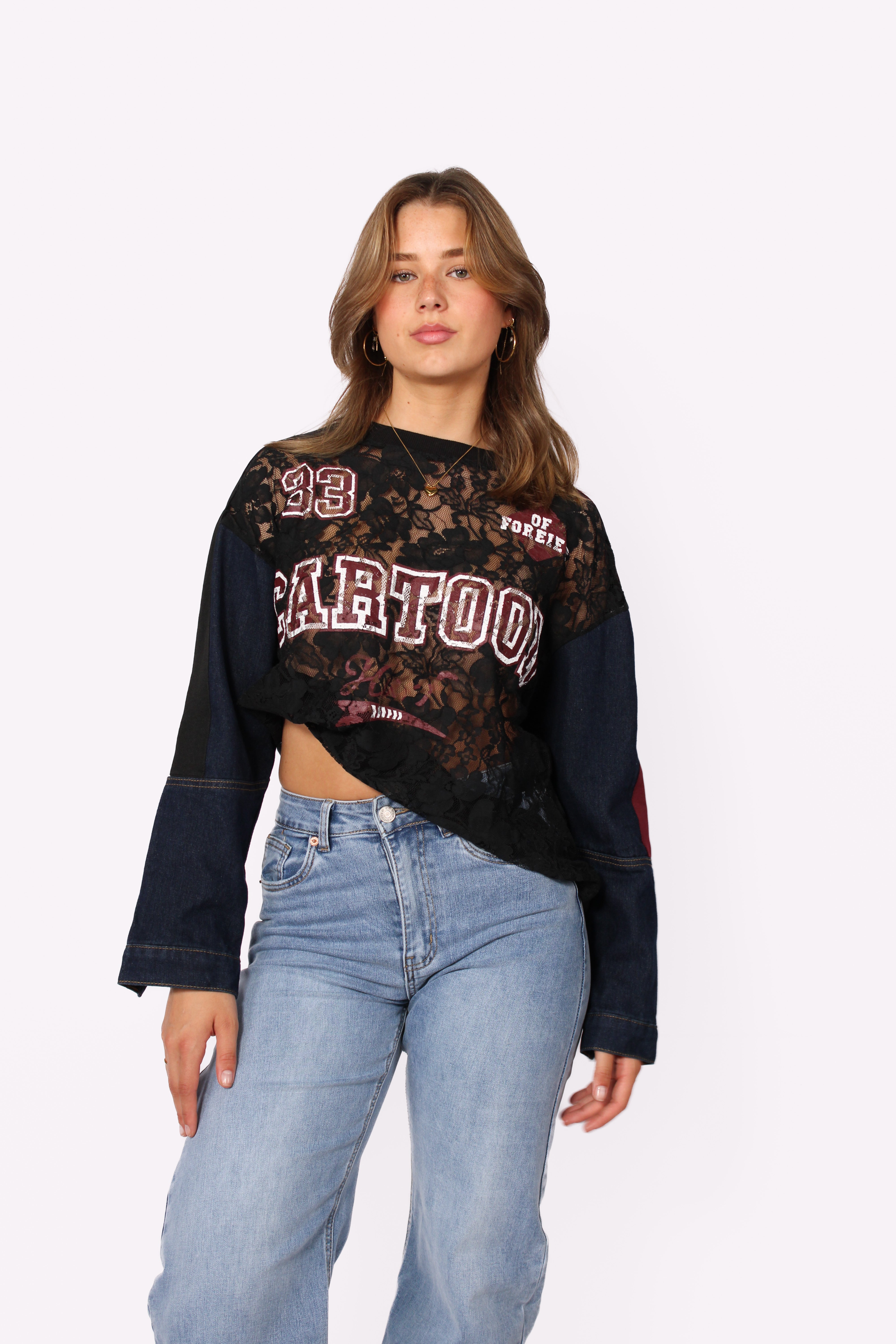 SPORTY CHIC TOP - BLACK