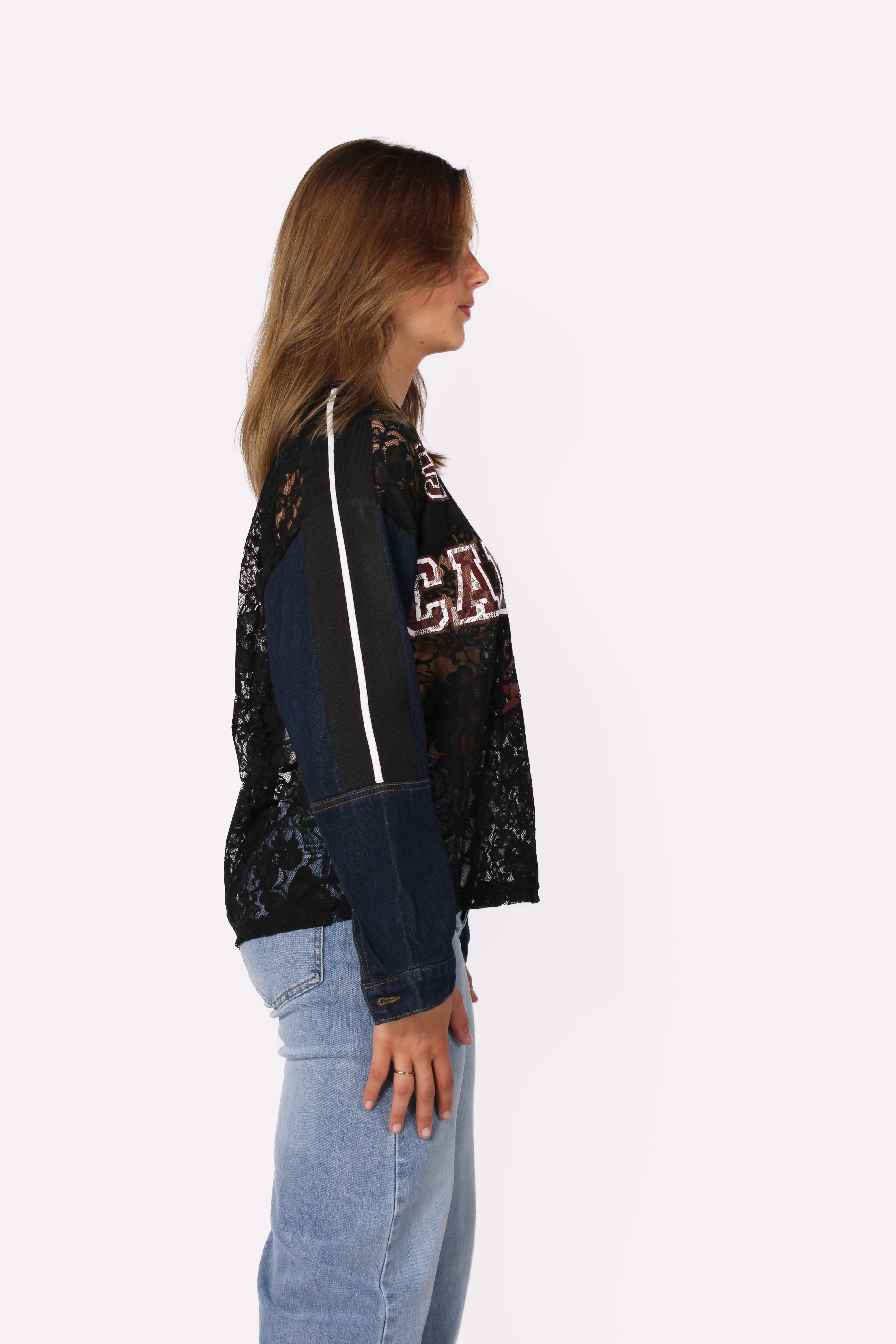 SPORTY CHIC TOP - BLACK