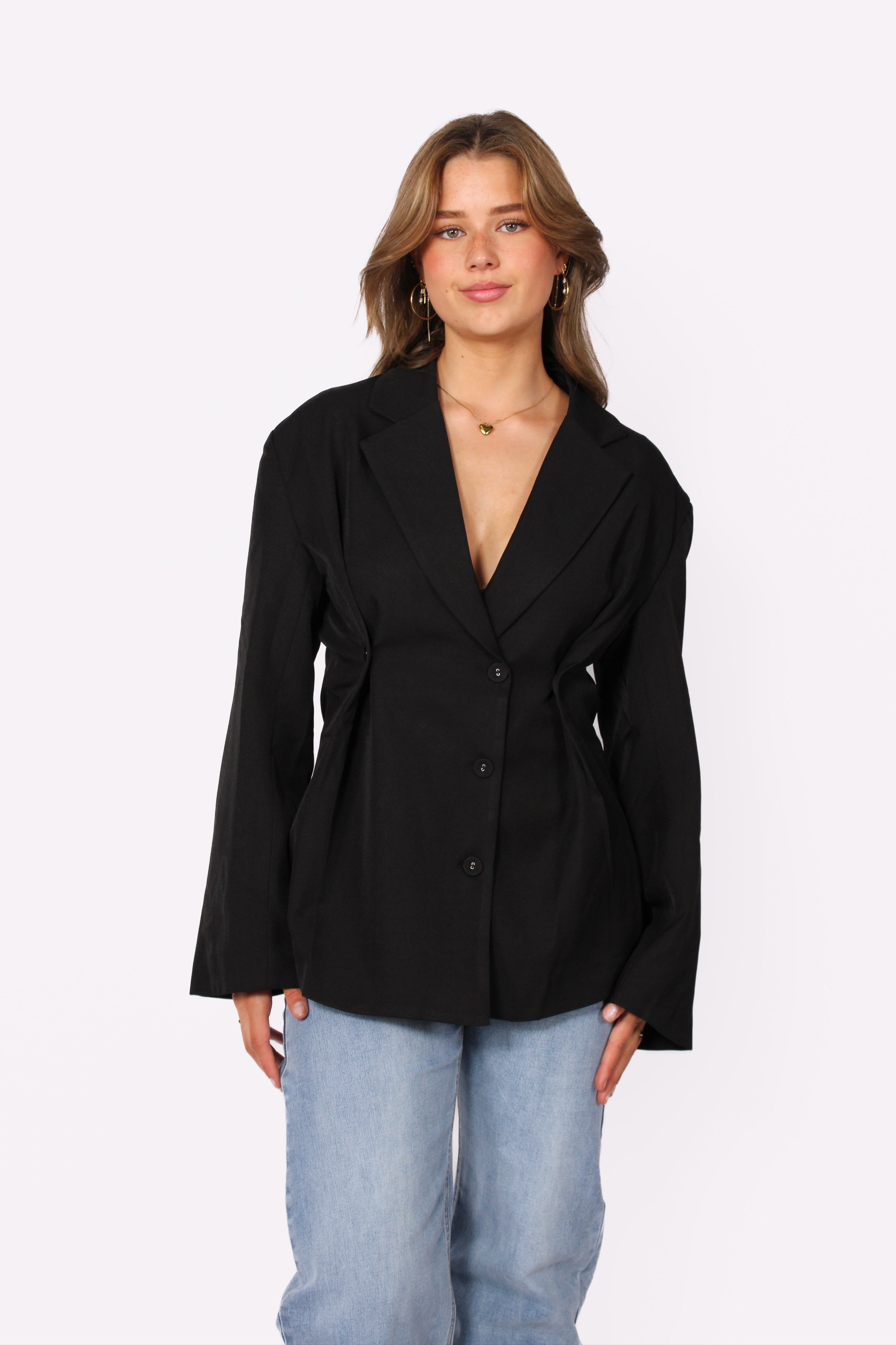 TAILORED BLAZER - BLACK