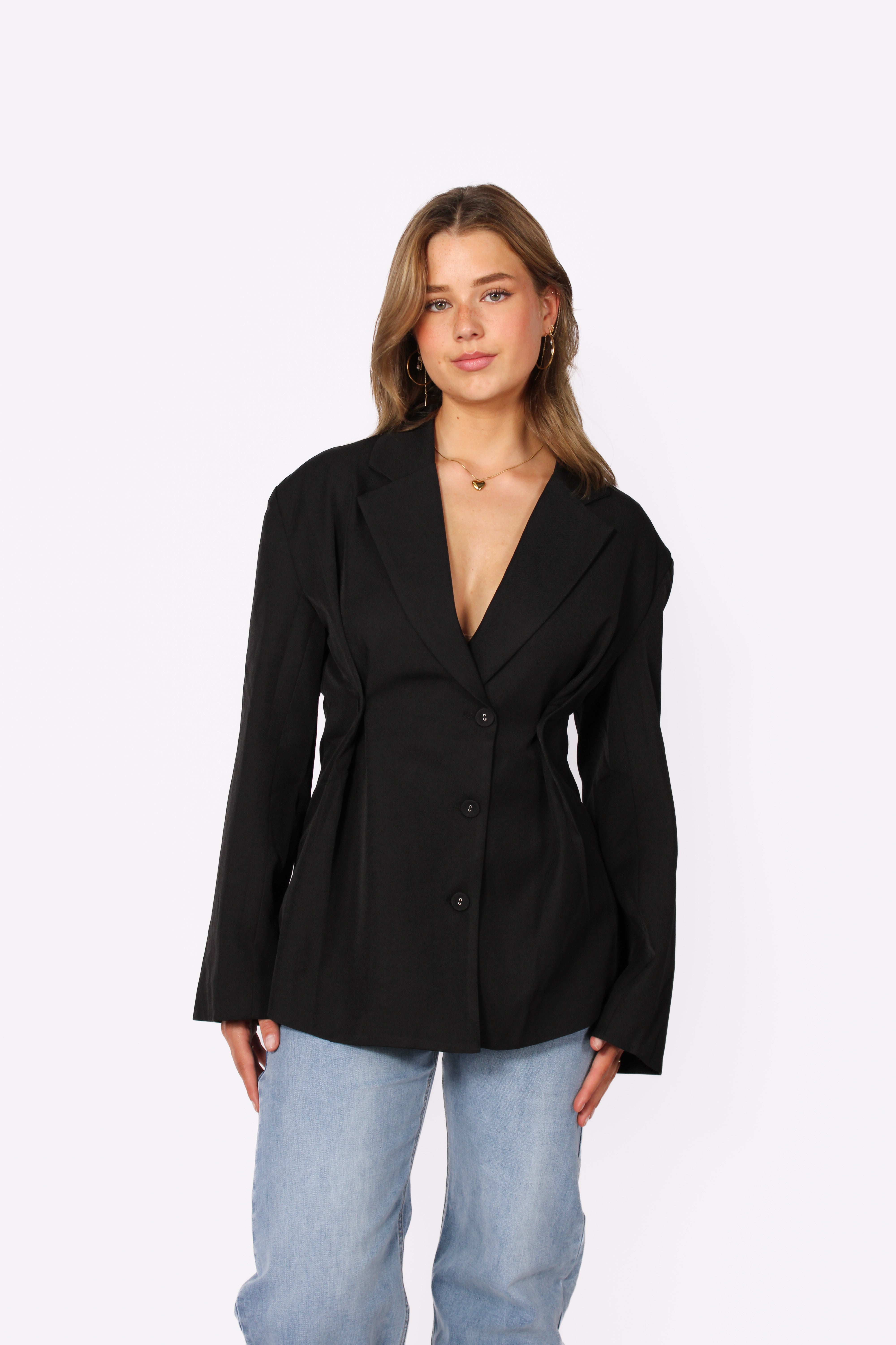 TAILORED BLAZER - BLACK