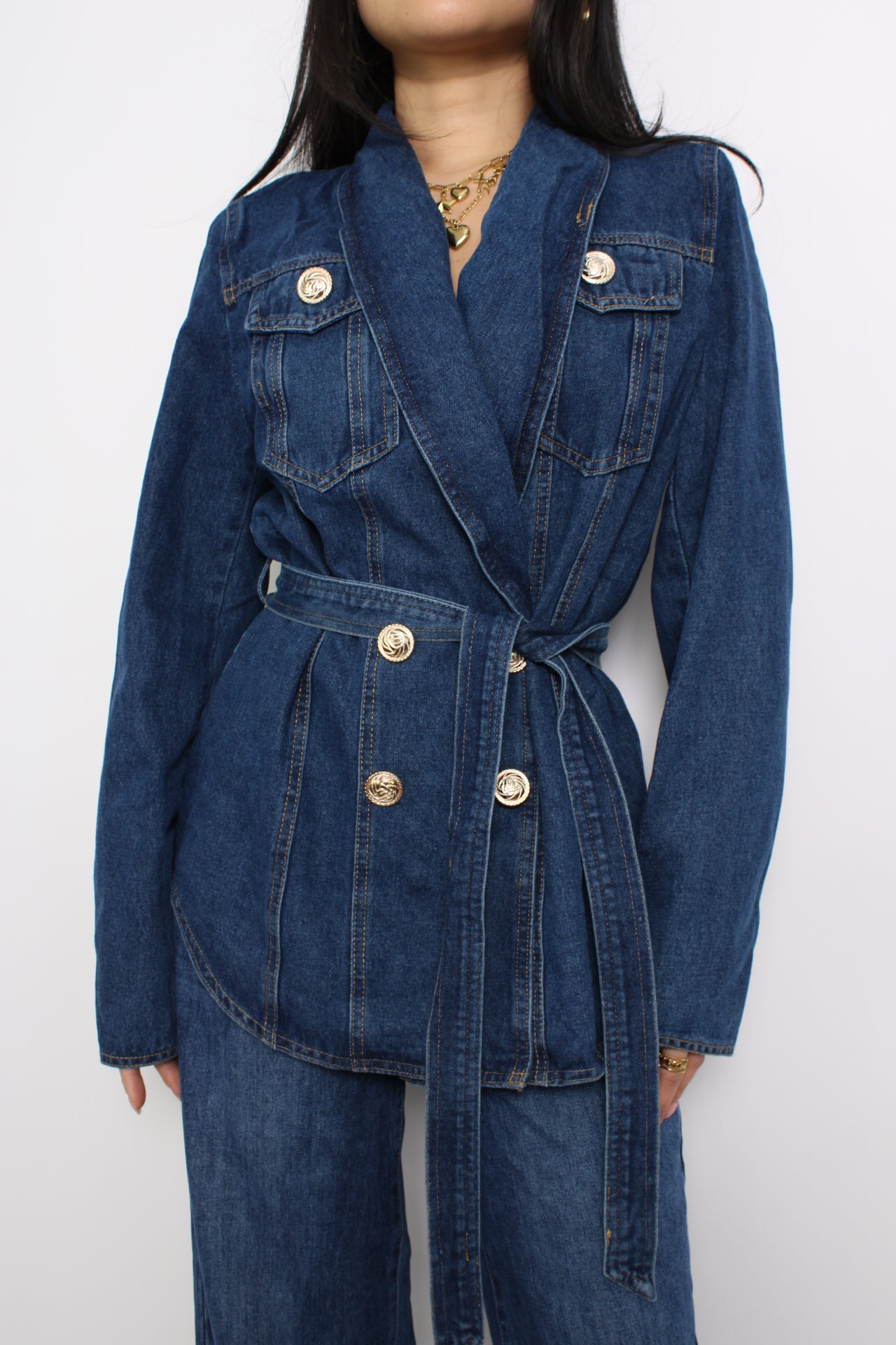 GIGI DENIM JACKET - DARK DENIM
