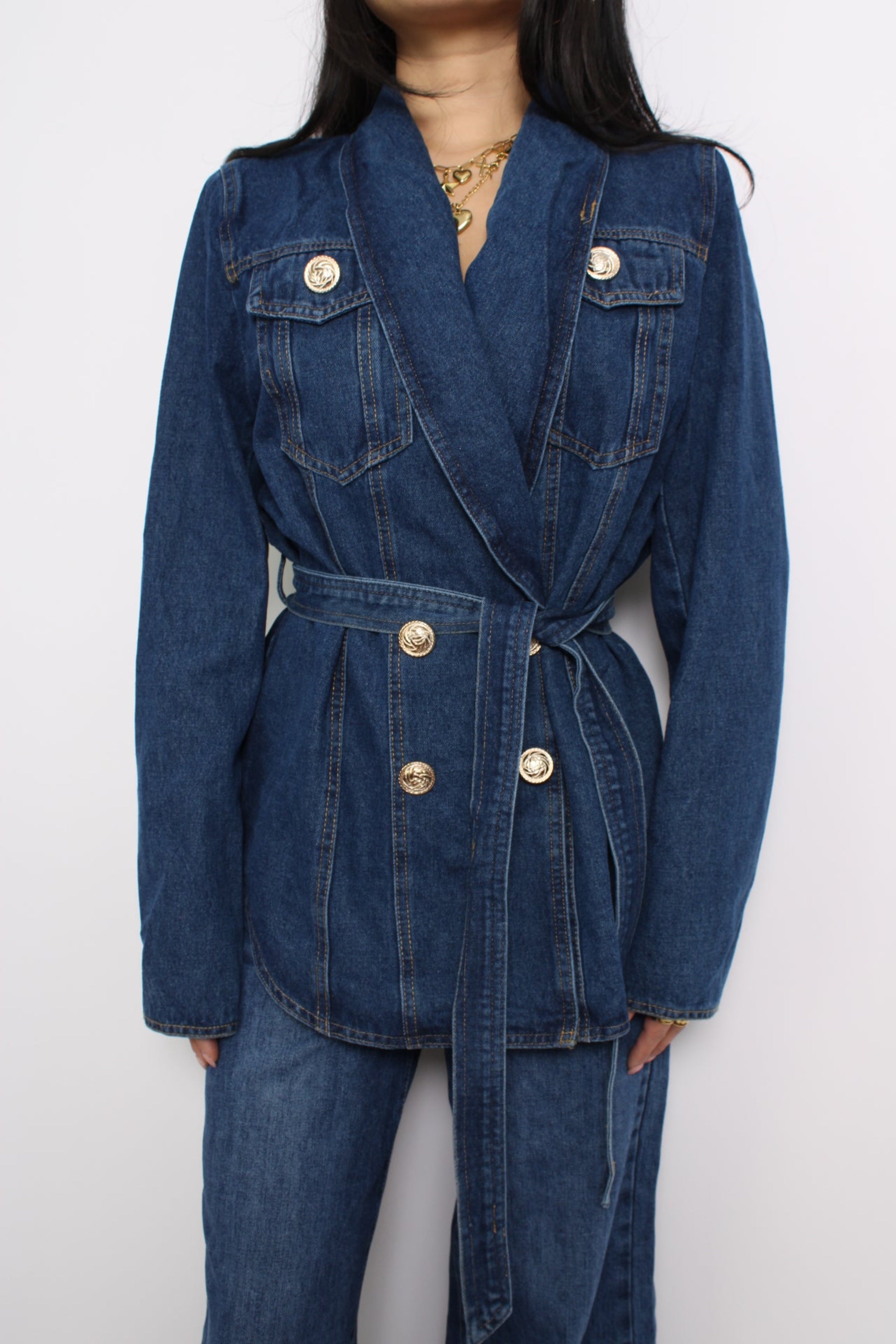 GIGI DENIM JACKET - DARK DENIM