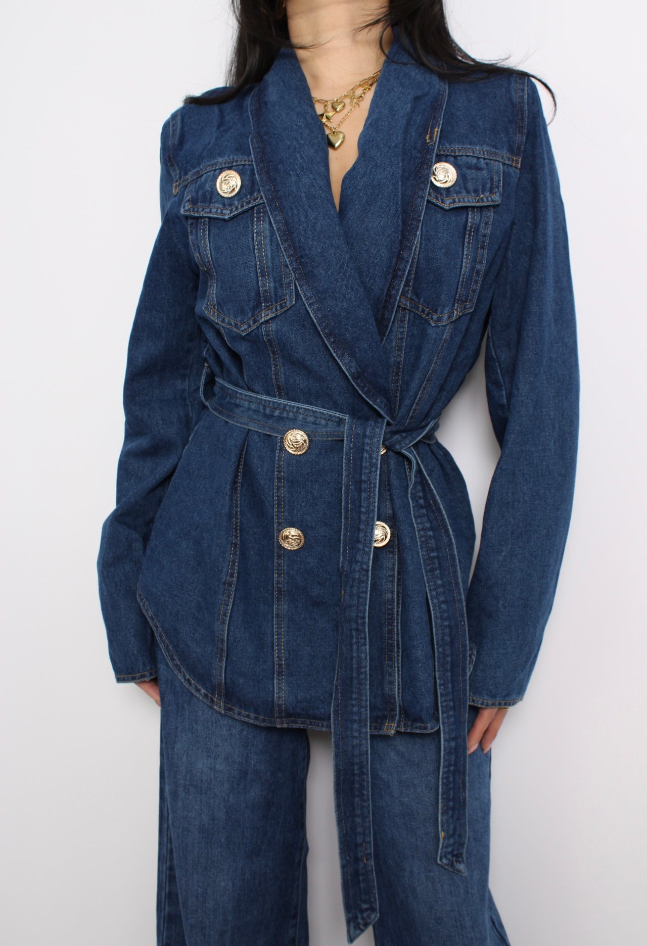 GIGI DENIM JACKET - DARK DENIM