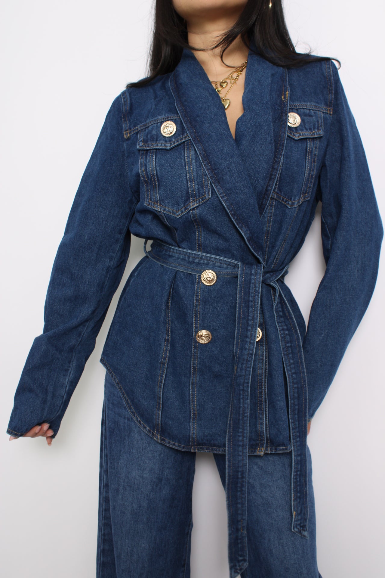 GIGI DENIM JACKET - DARK DENIM