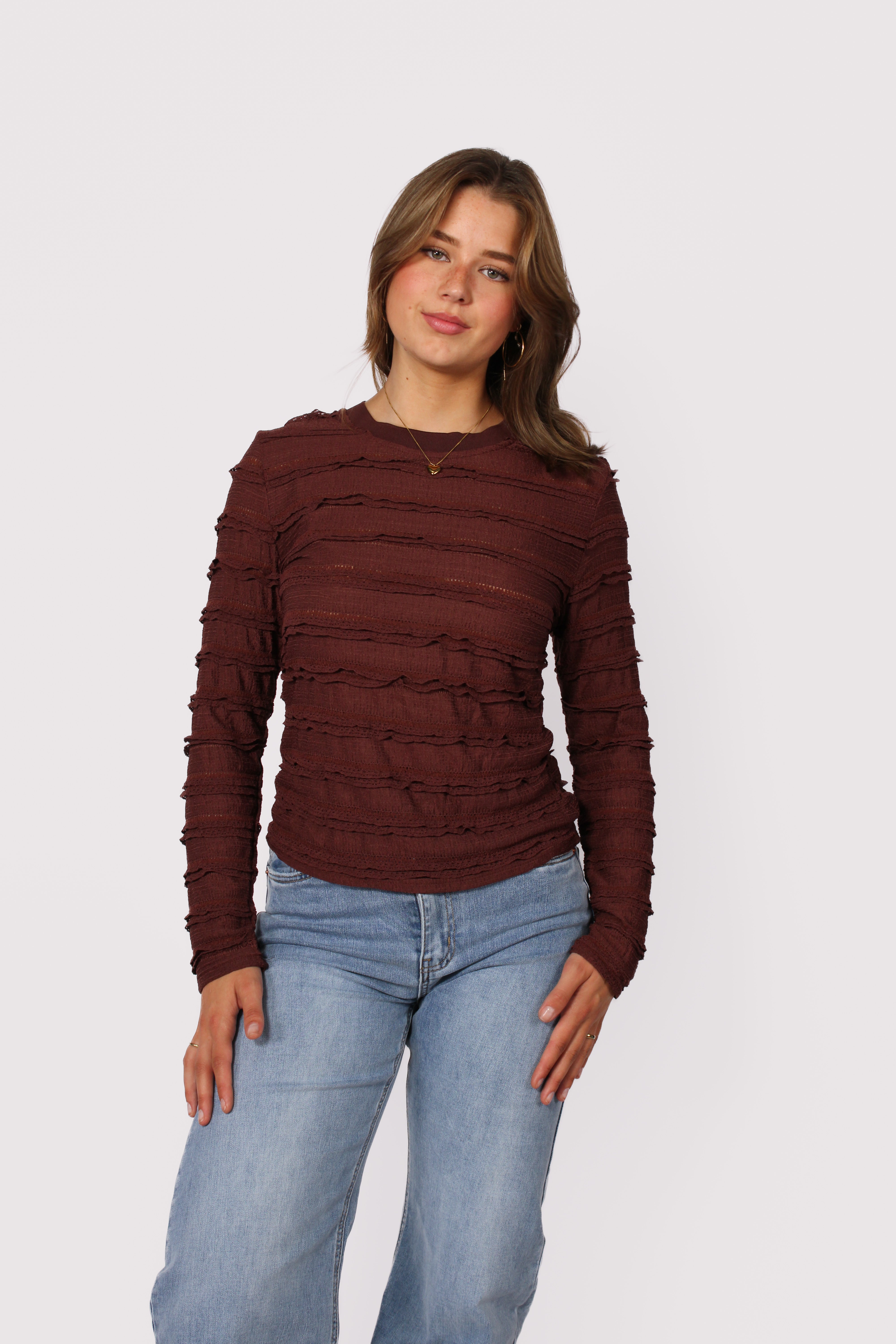 AURORA TOP - BROWN