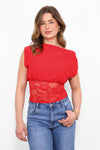 PRETTY IN LACE TOP