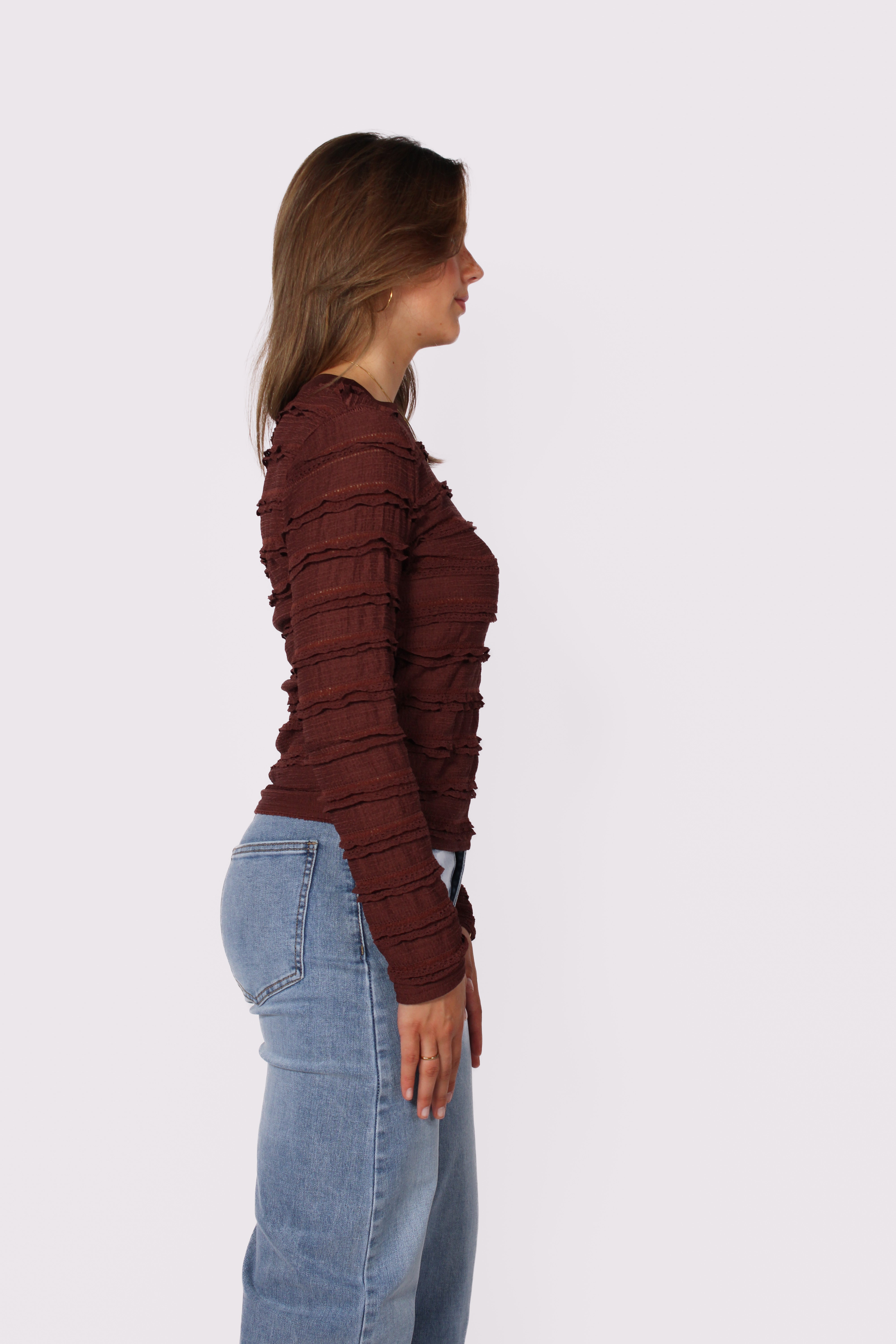 AURORA TOP - BROWN
