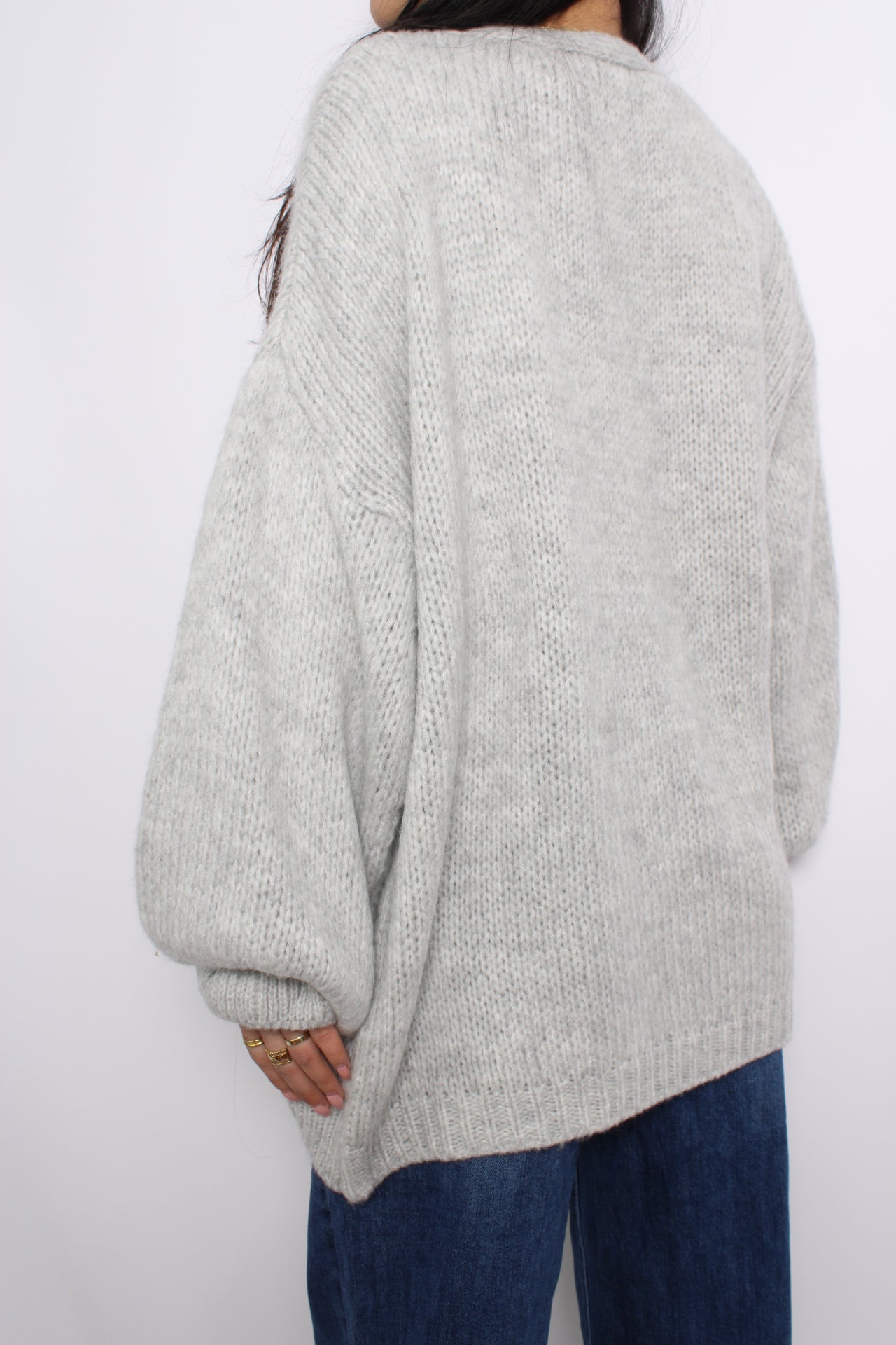 HUG ME SOFTLY VEST - LIGHT GREY